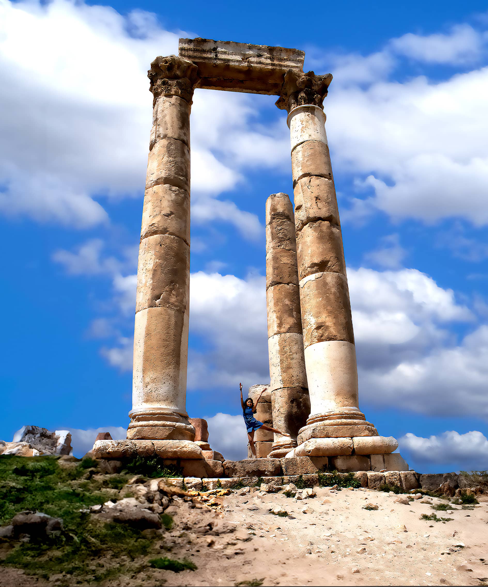 Amman Citadel National Historic Site, a fine-art photograph by Ali Abu Ras
