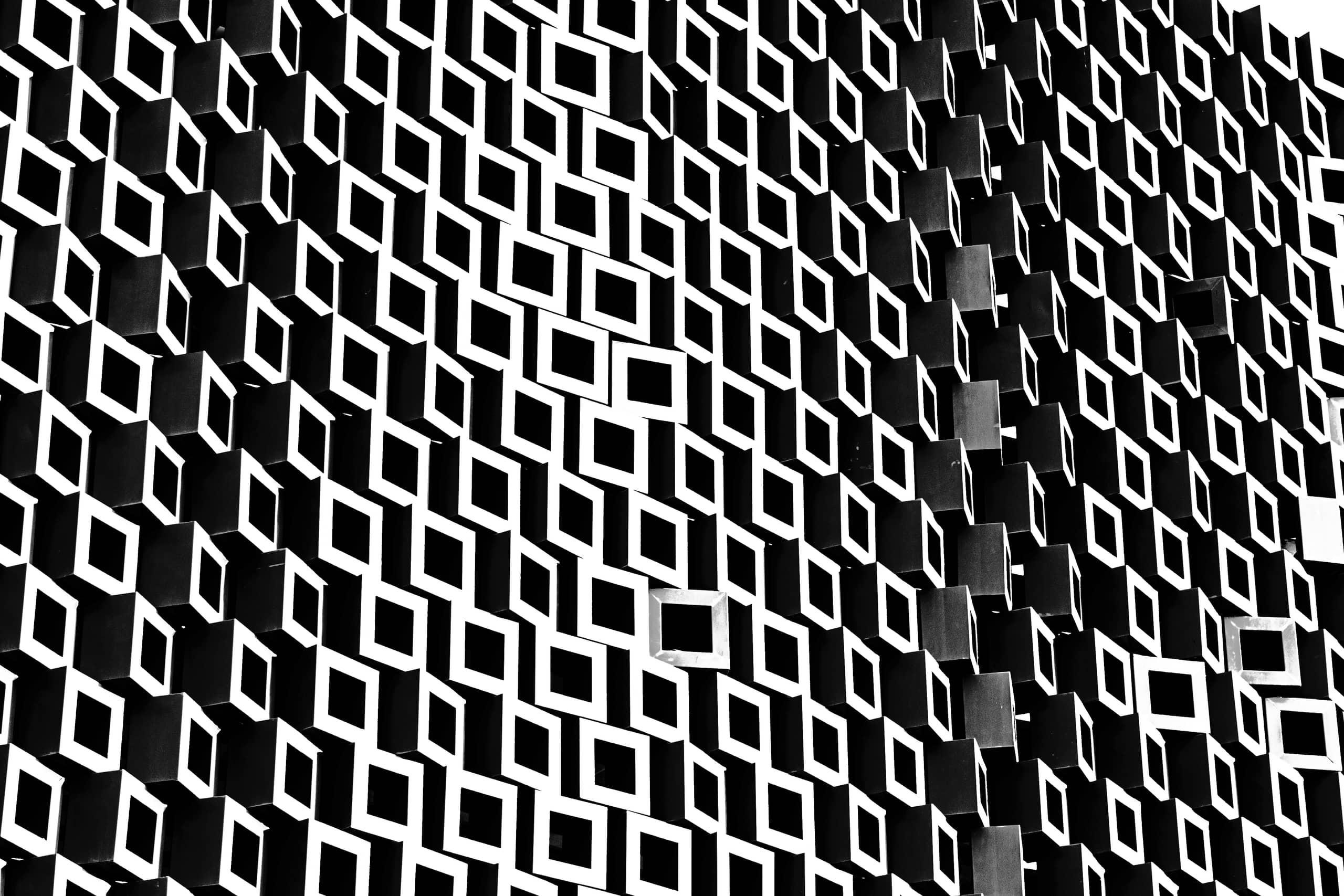 Architecture Hotel Squers Blue, a fine-art photograph by Ali Abu Ras