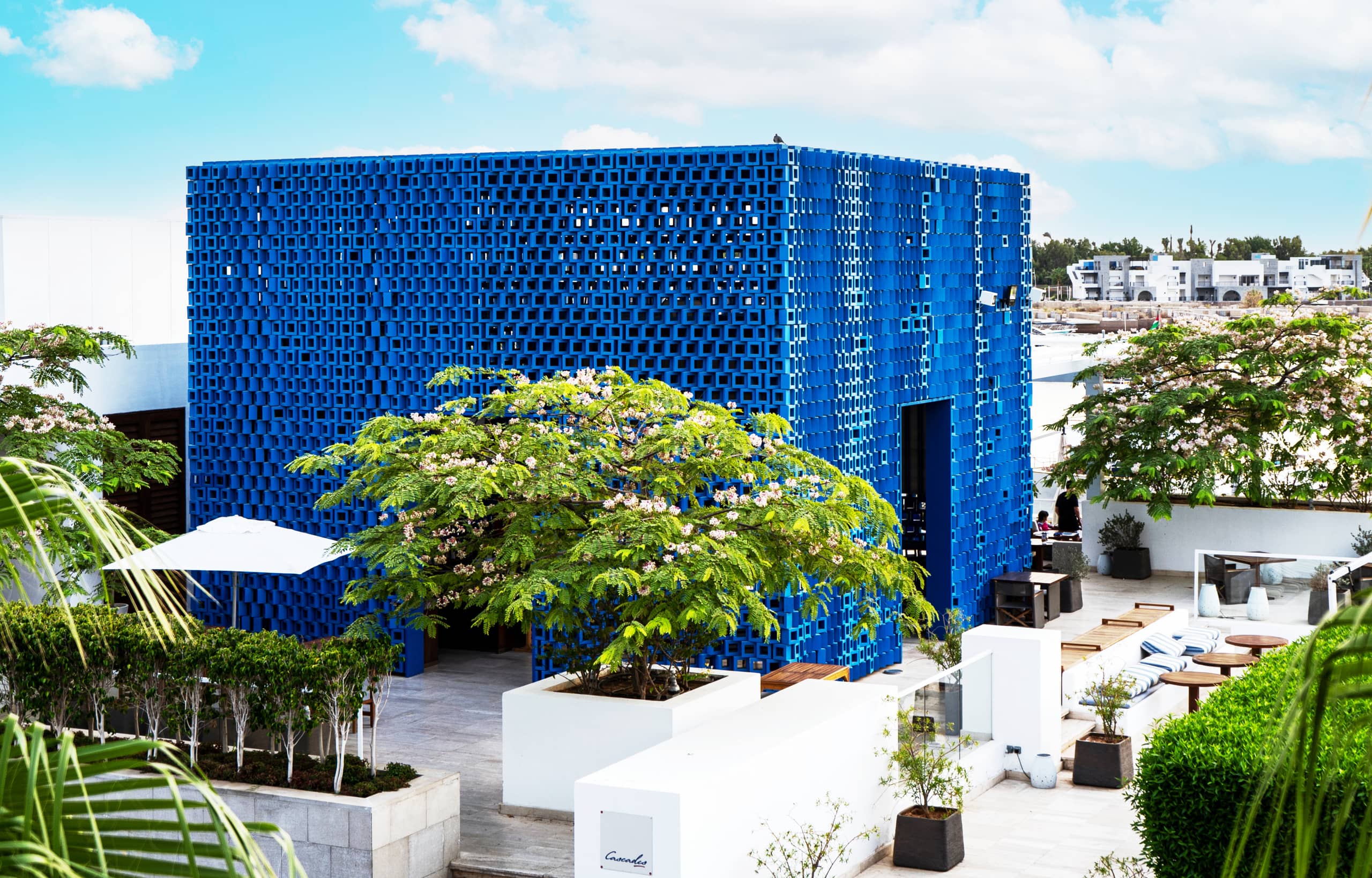 Aqaba Ayla Hotel Hayat Blue House, a fine-art photograph by Ali Abu Ras