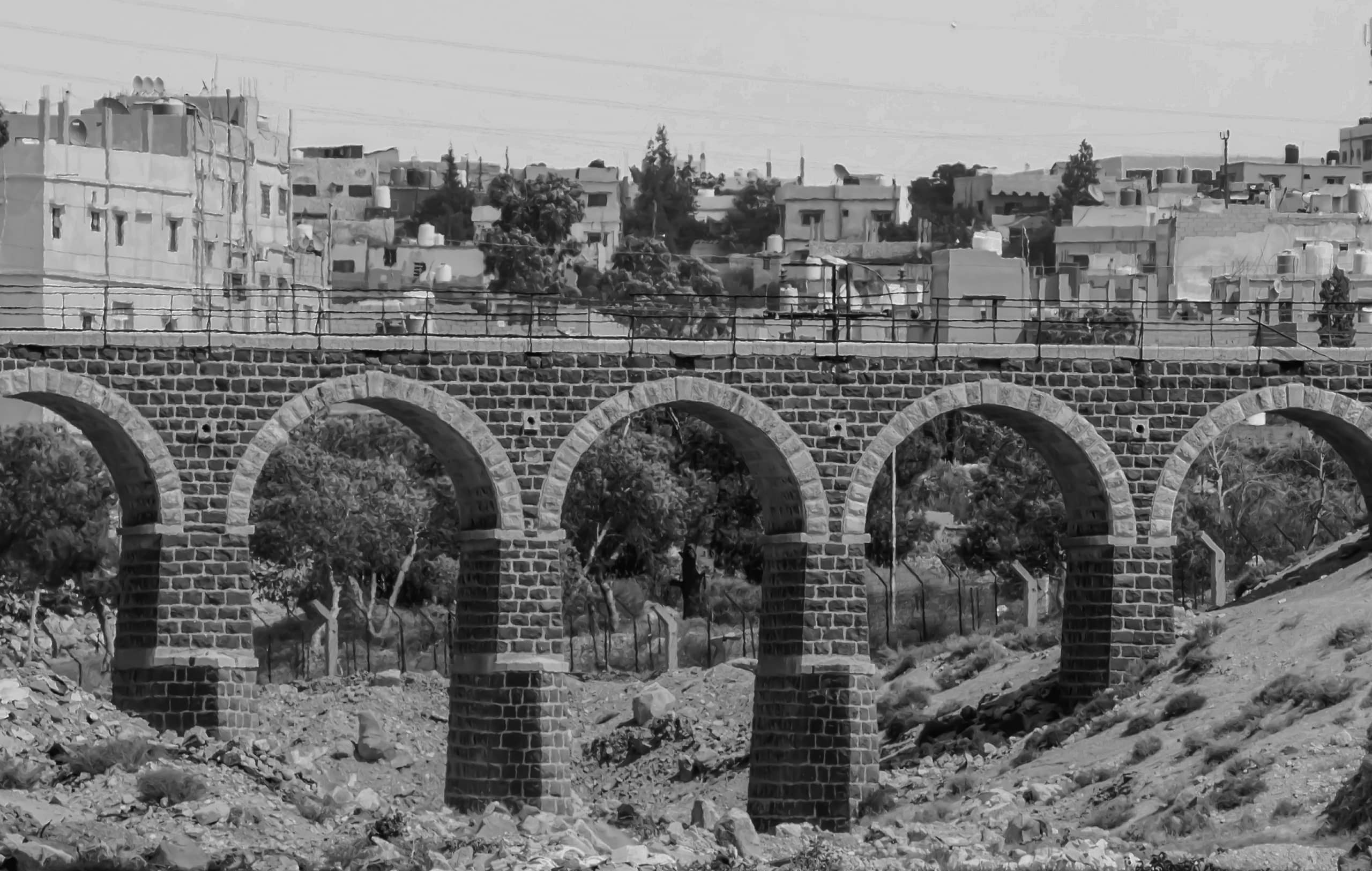 Bridg Train Hashmiah, a fine-art photograph by Ali Abu Ras