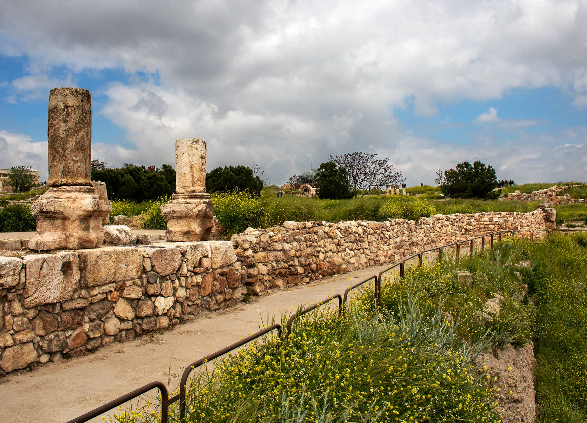 Amman Citadel National Historic Site, a fine-art photograph by Ali Abu Ras