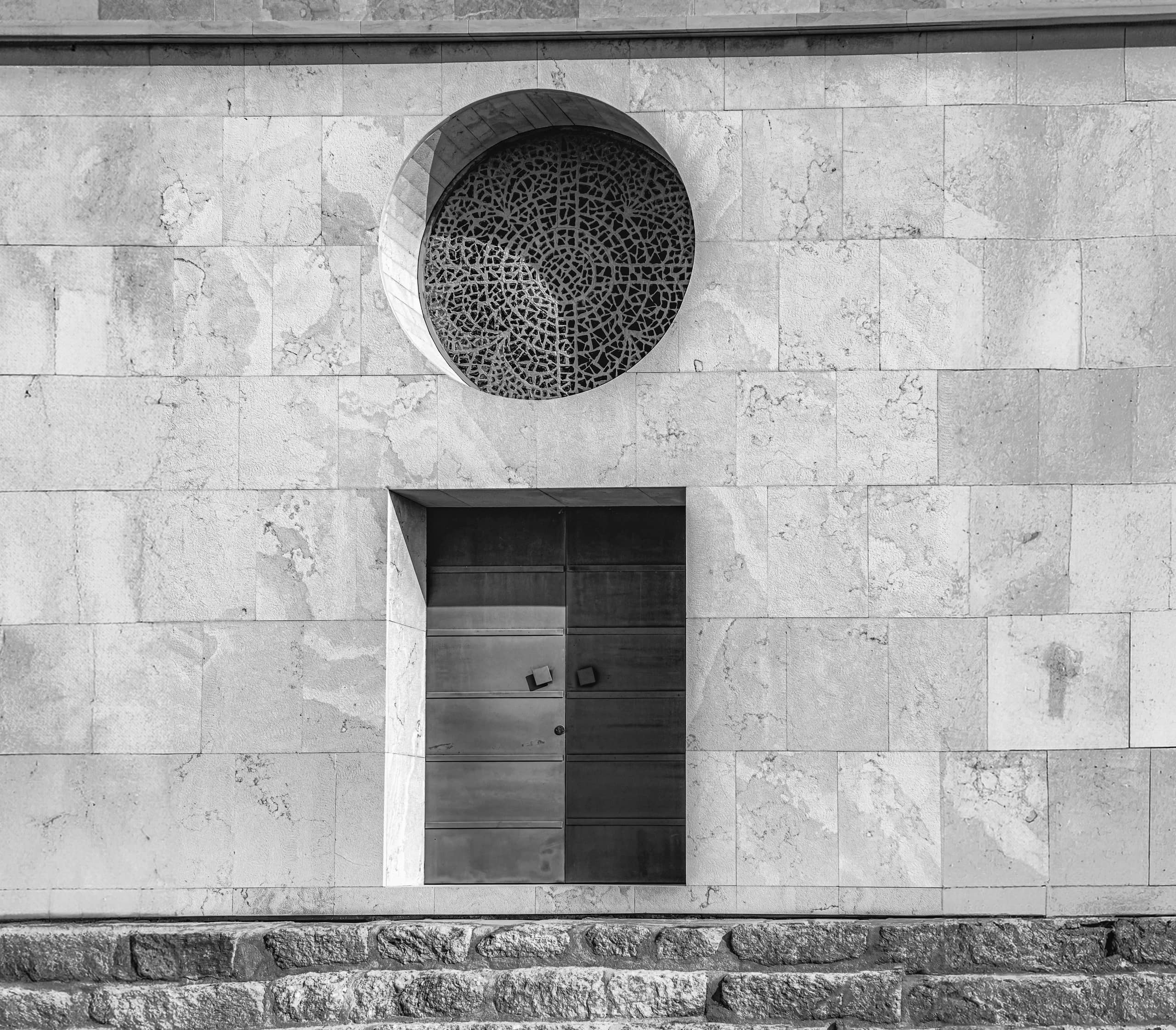 Madaba Church Nebo Mount Door, a fine-art photograph by Ali Abu Ras