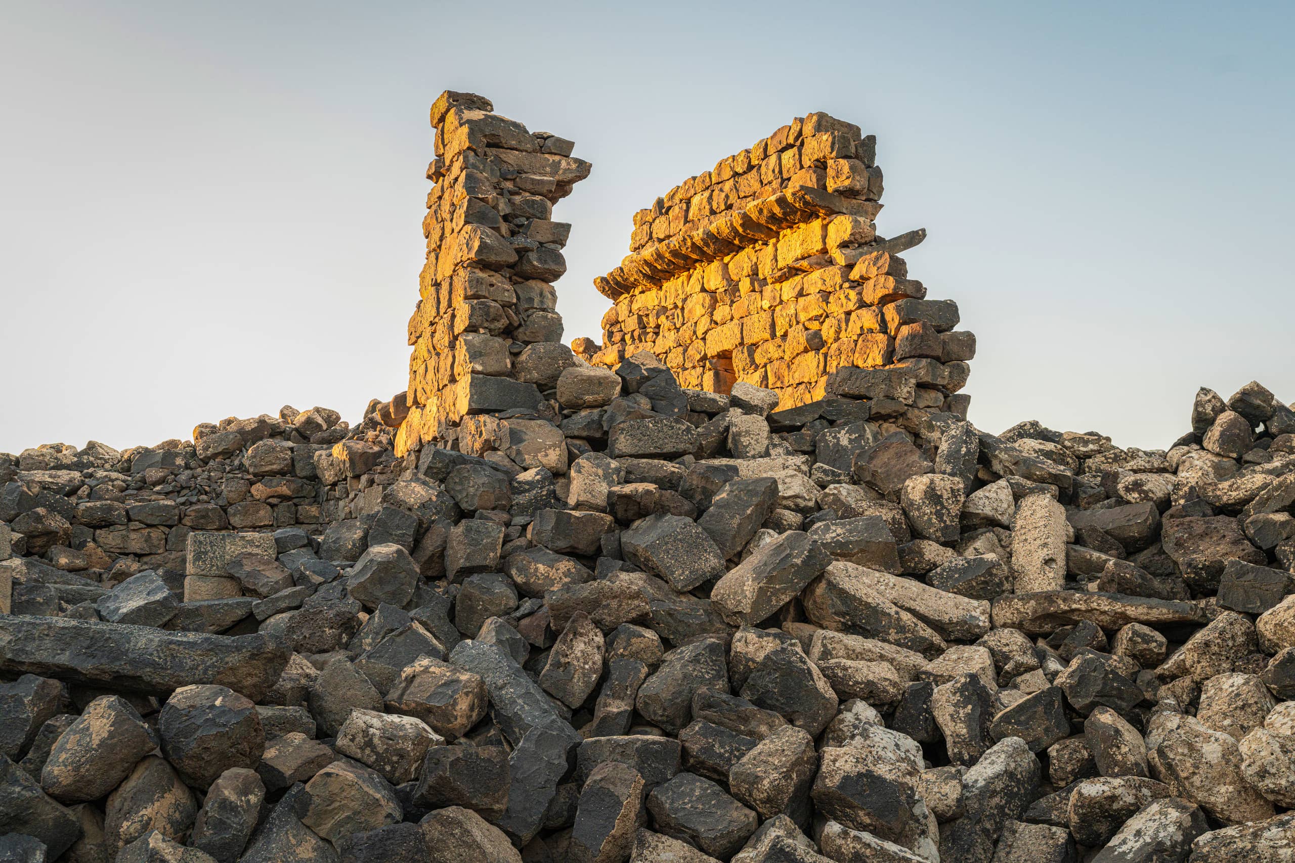 Alazraq Sunset Umaljemal Small, a fine-art photograph by Ali Abu Ras