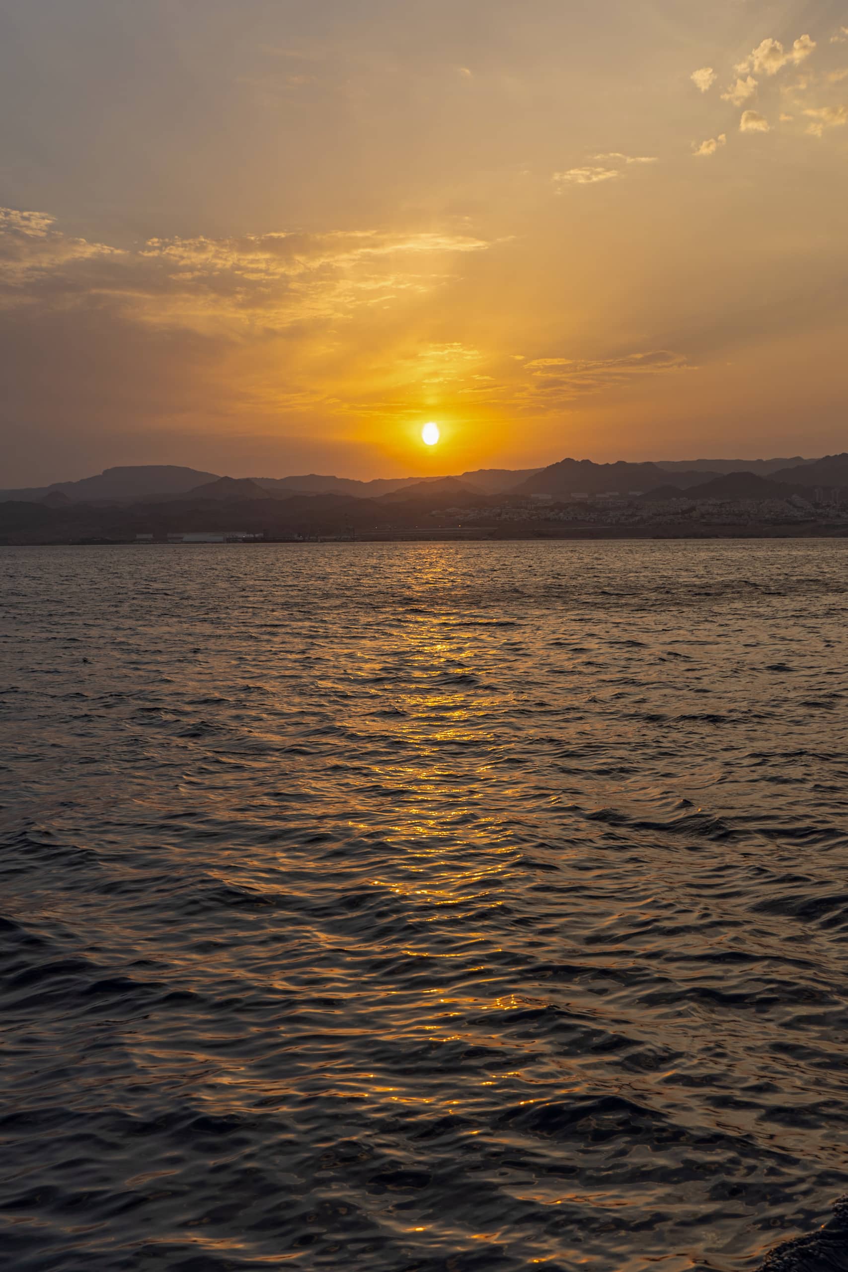 Aqaba Sunset, a fine-art photograph by Ali Abu Ras