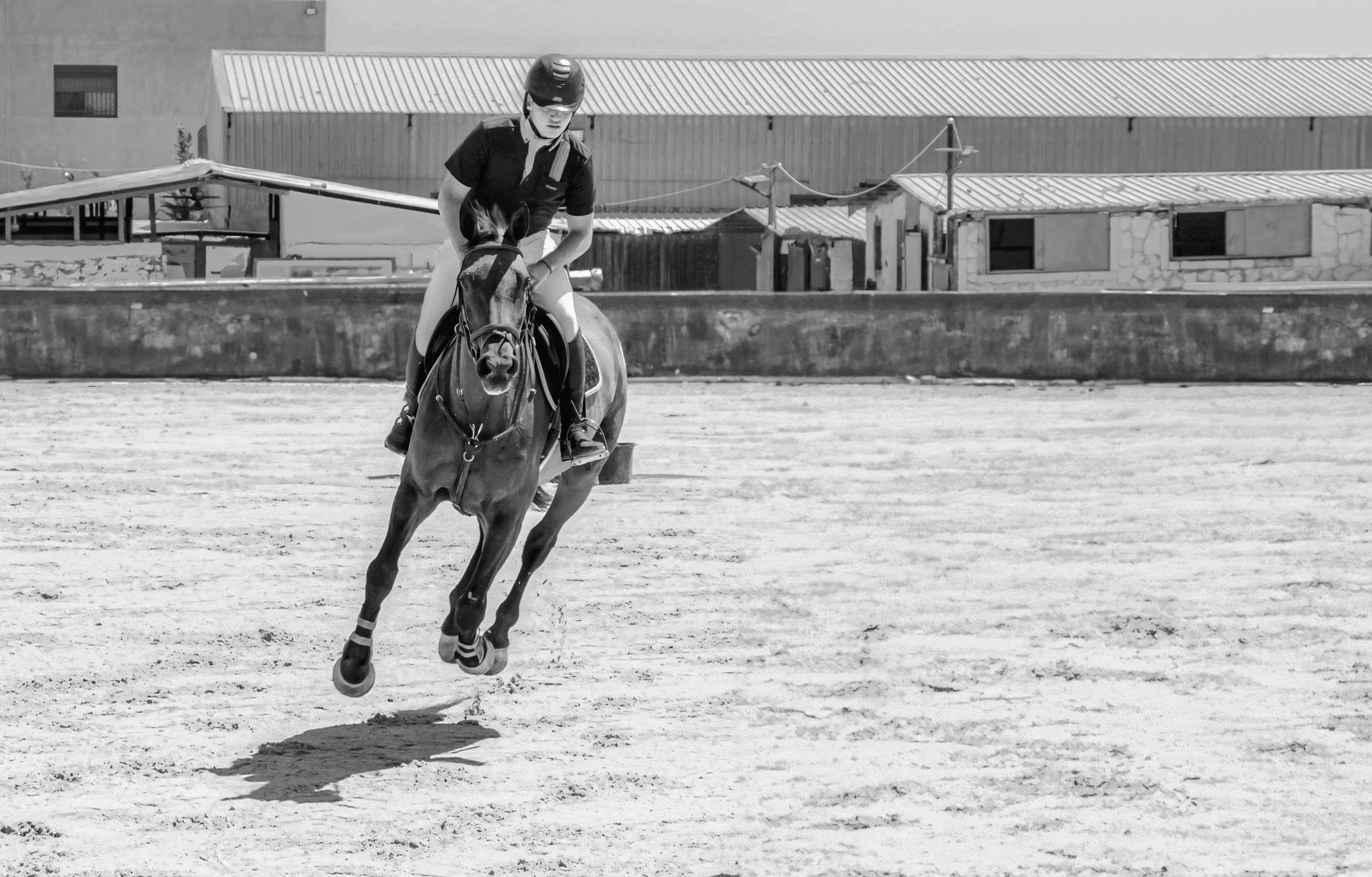 BOY Horse Riding 0, a fine-art photograph by Ali Abu Ras