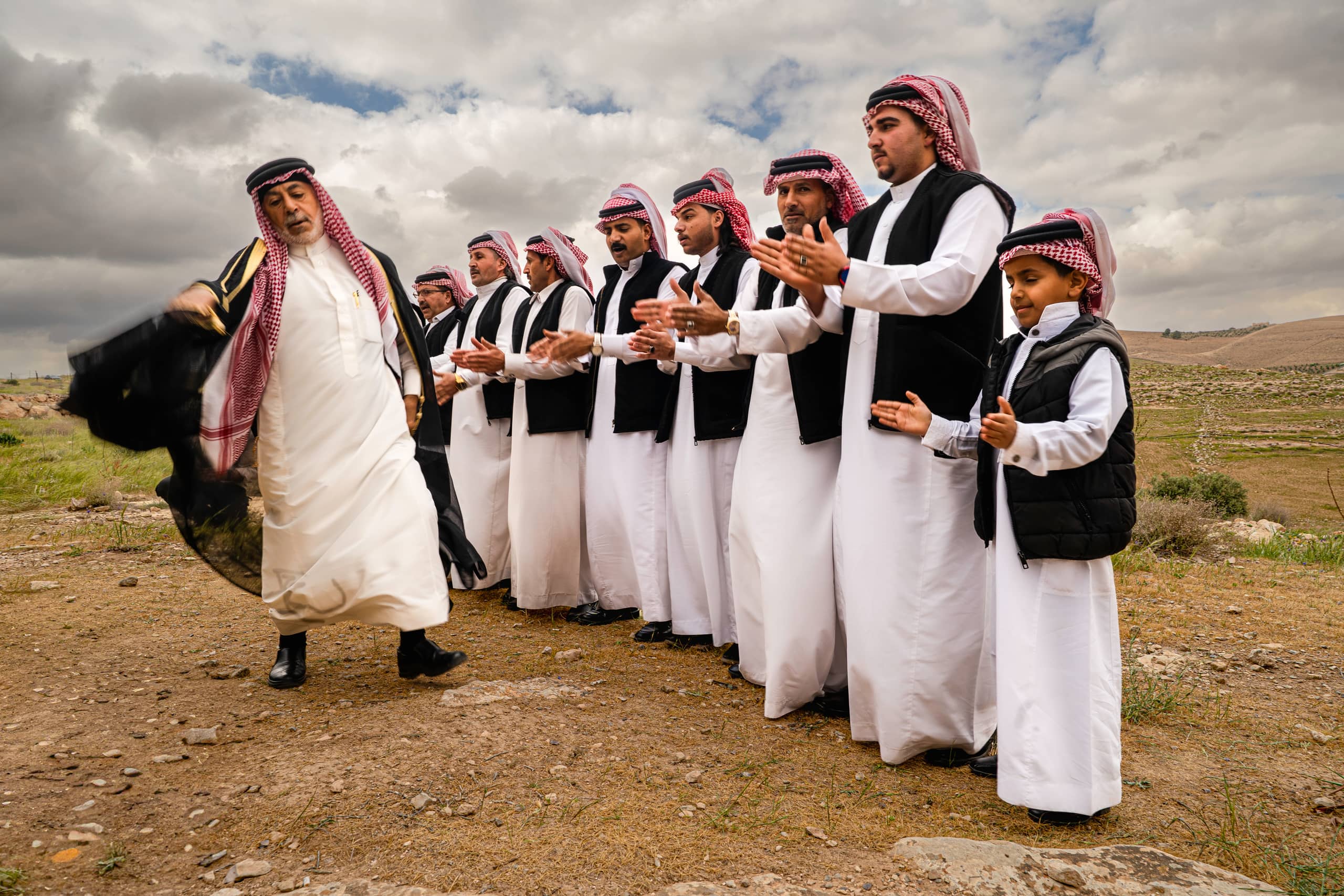 People Dance Folklore Jordan Blama Garesa, a fine-art photograph by Ali Abu Ras