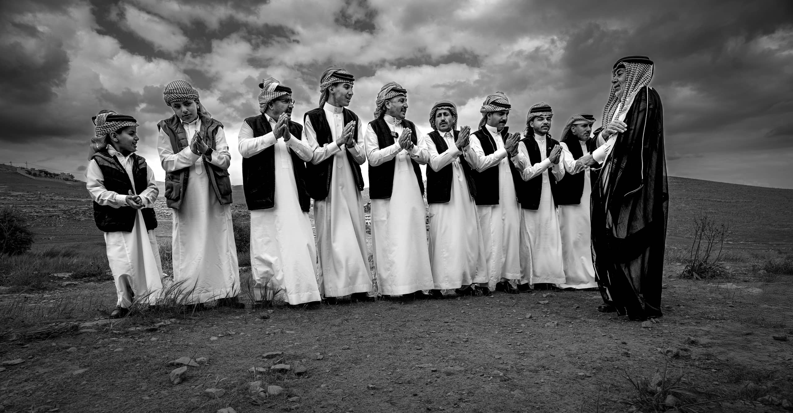 People Dance Folklore Jordan Blama Garesa, a fine-art photograph by Ali Abu Ras