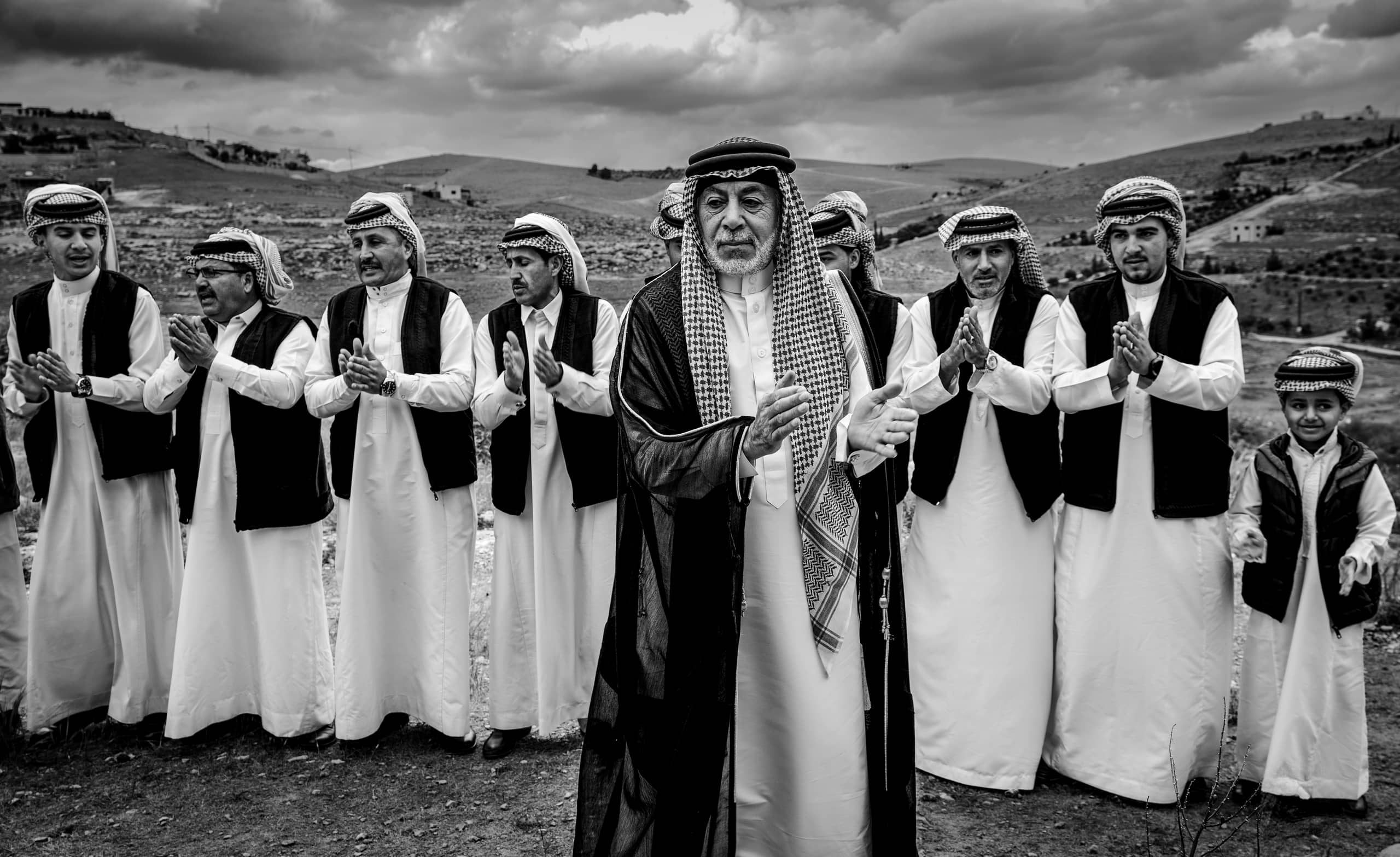 People Dance Folklore Jordan Blama Garesa, a fine-art photograph by Ali Abu Ras