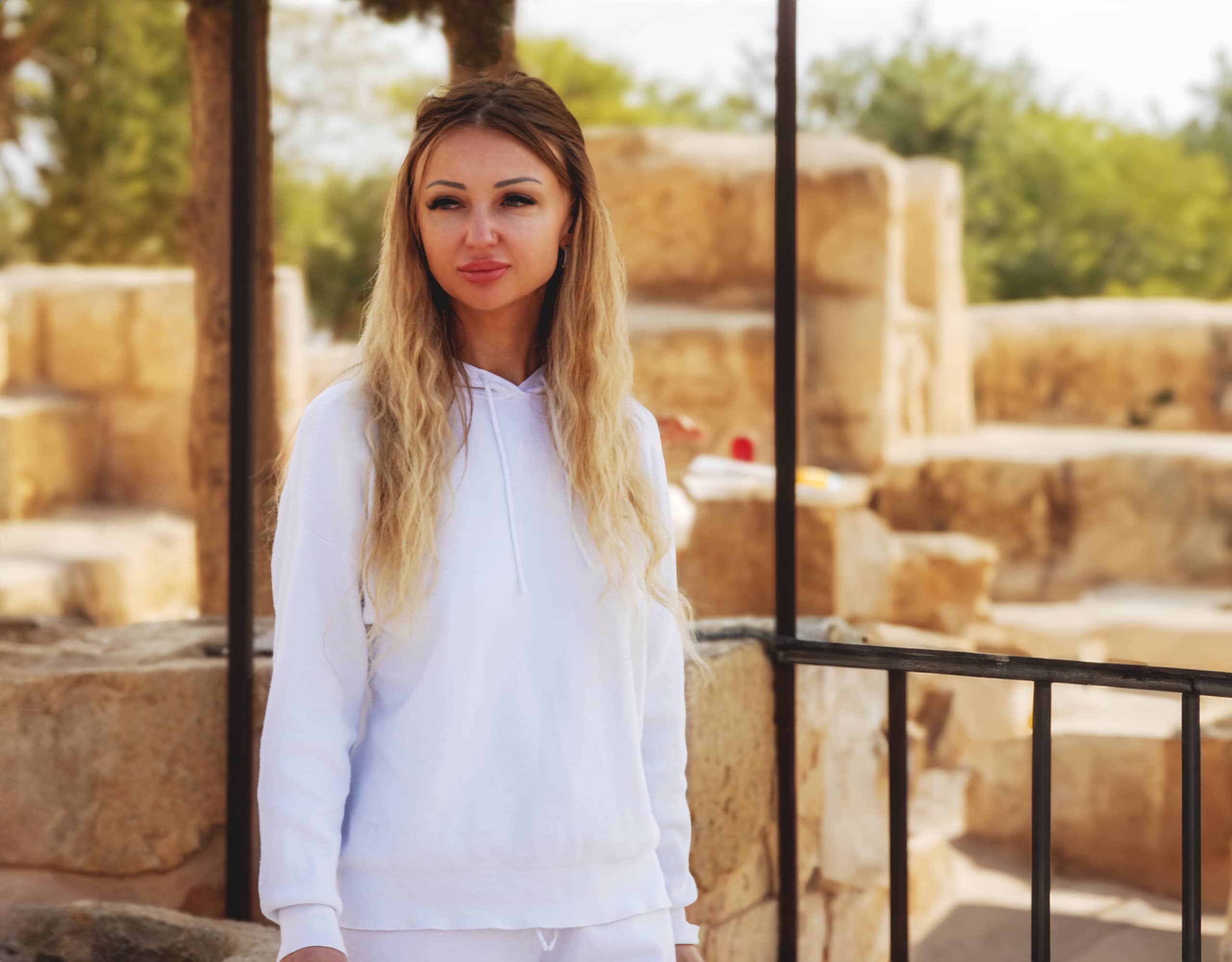 Madaba Woman Girle Ukrani, a fine-art photograph by Ali Abu Ras