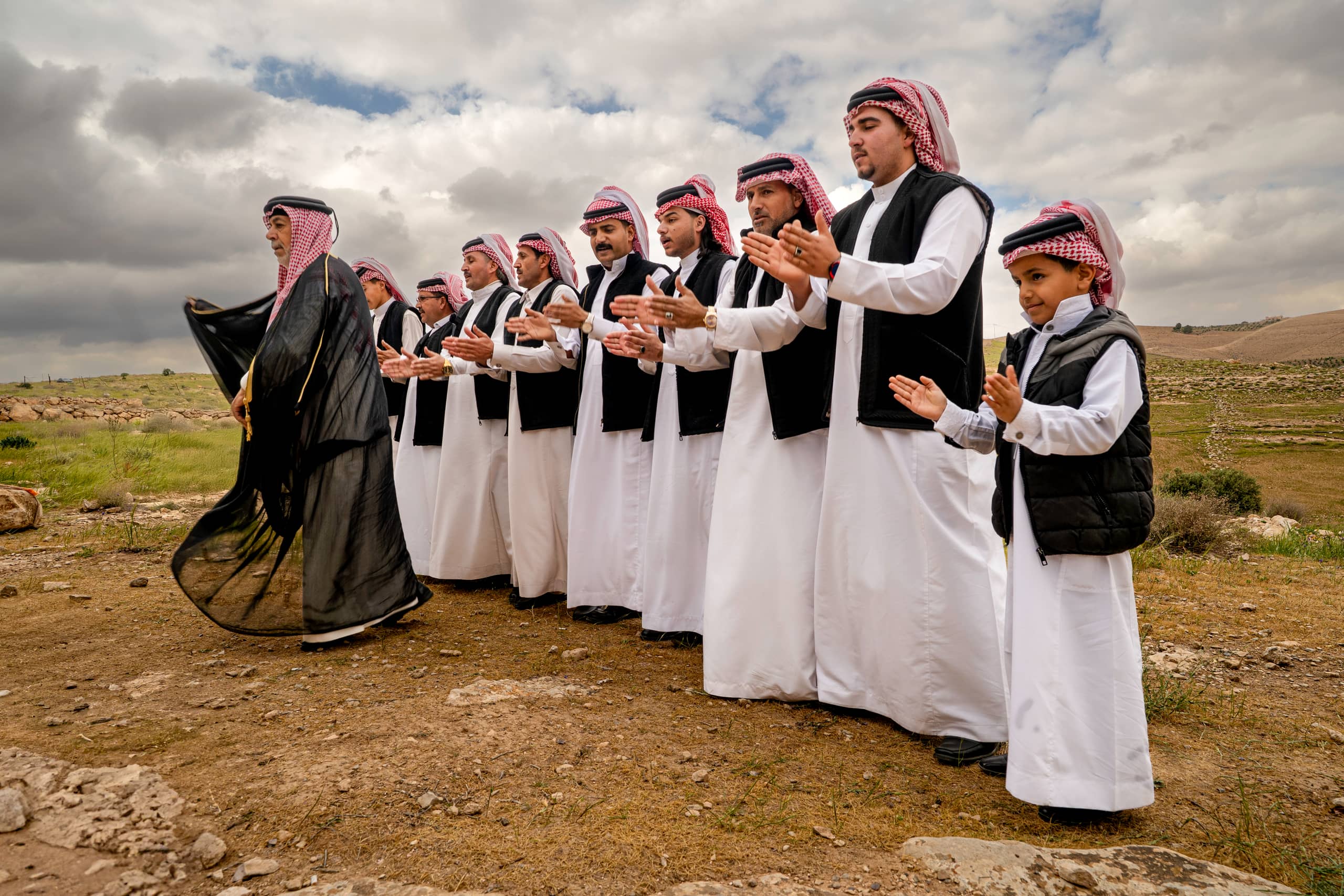 People Dance Folklore Jordan Blama Garesa, a fine-art photograph by Ali Abu Ras