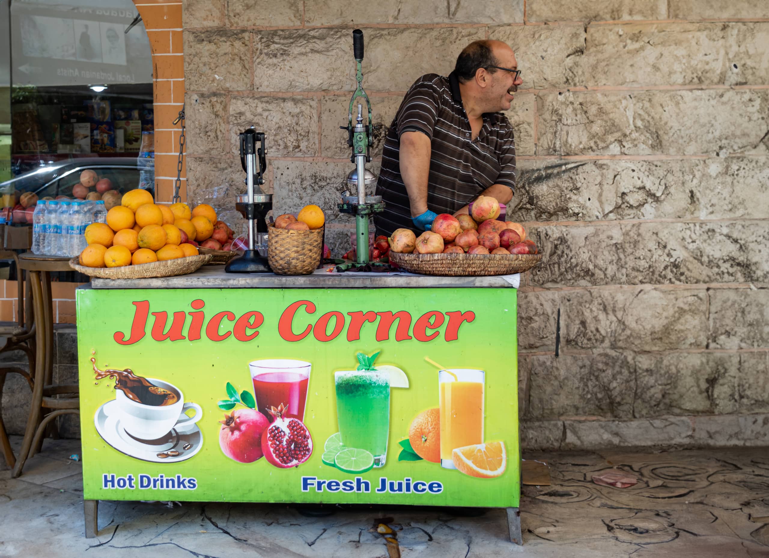 Madaba MAN People Street Market, a fine-art photograph by Ali Abu Ras