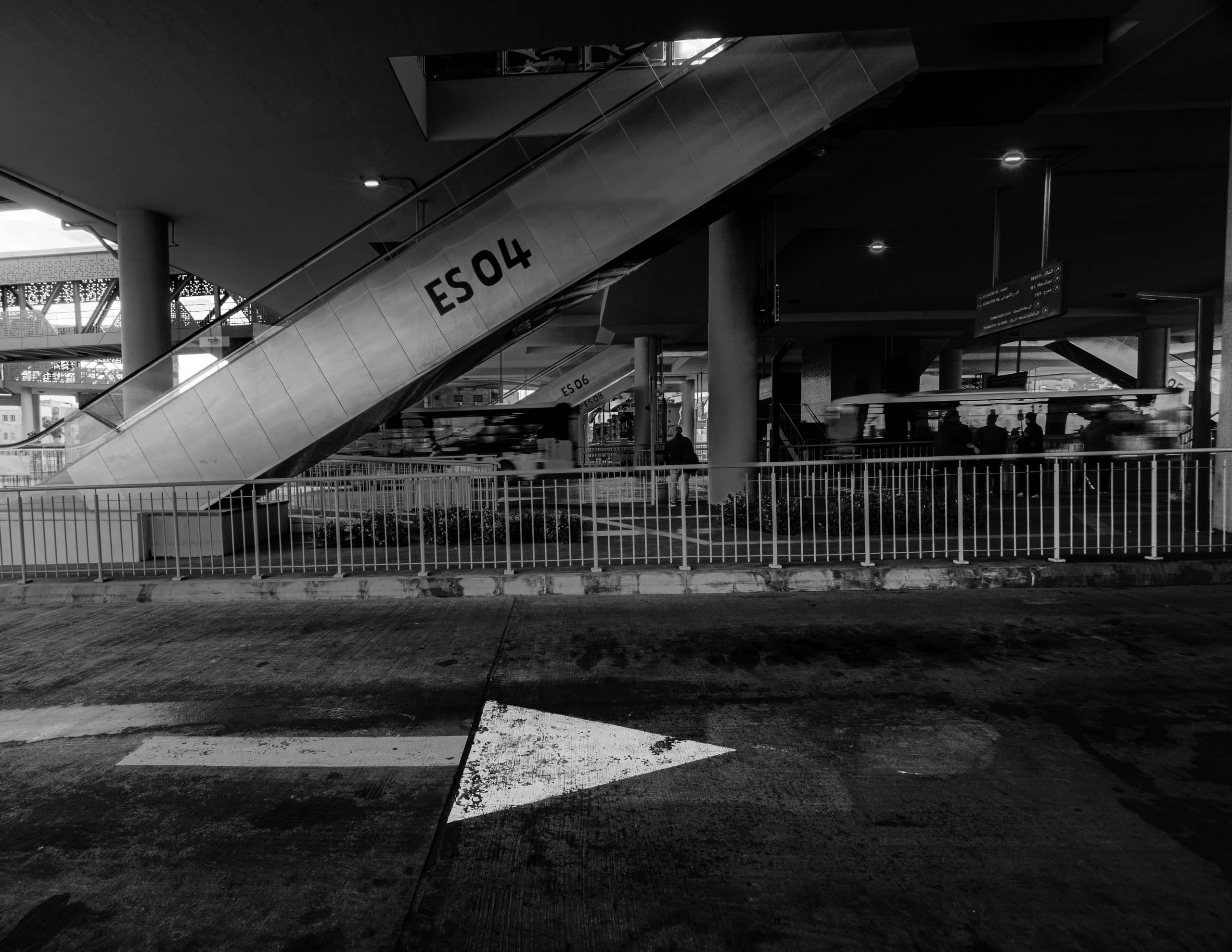 BRT Station, a fine-art photograph by Ali Abu Ras