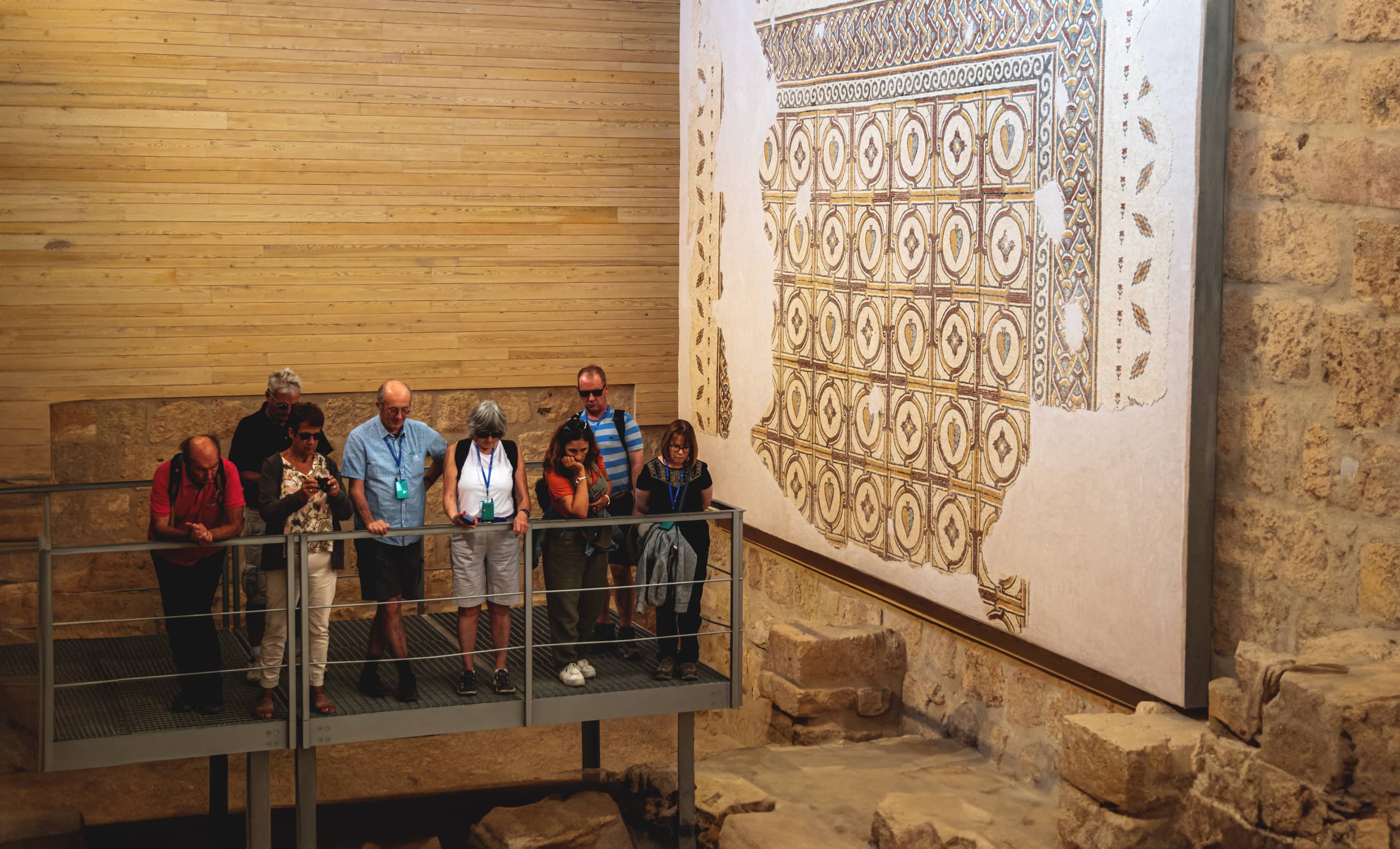 Madaba Mozaic People Place, a fine-art photograph by Ali Abu Ras