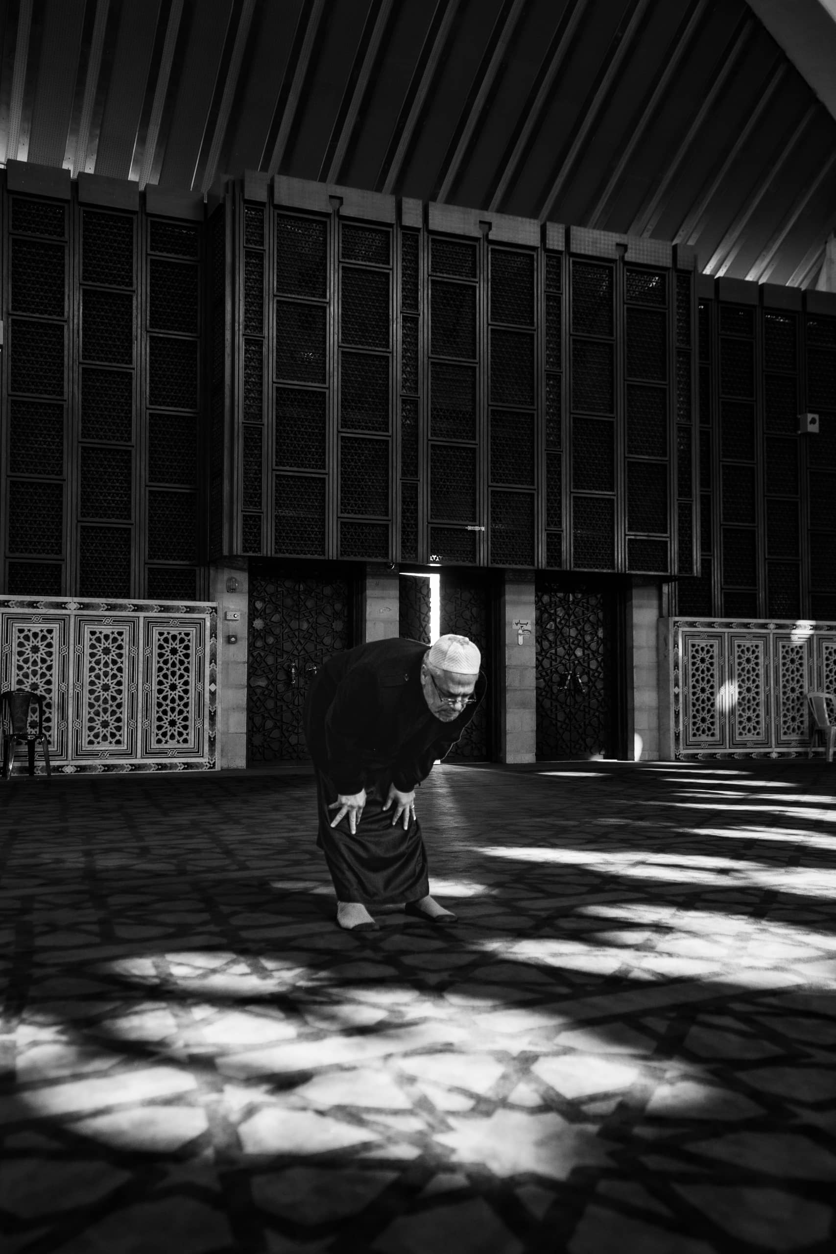 OLD MAN Read Quran Masjid Ramadain, a fine-art photograph by Ali Abu Ras