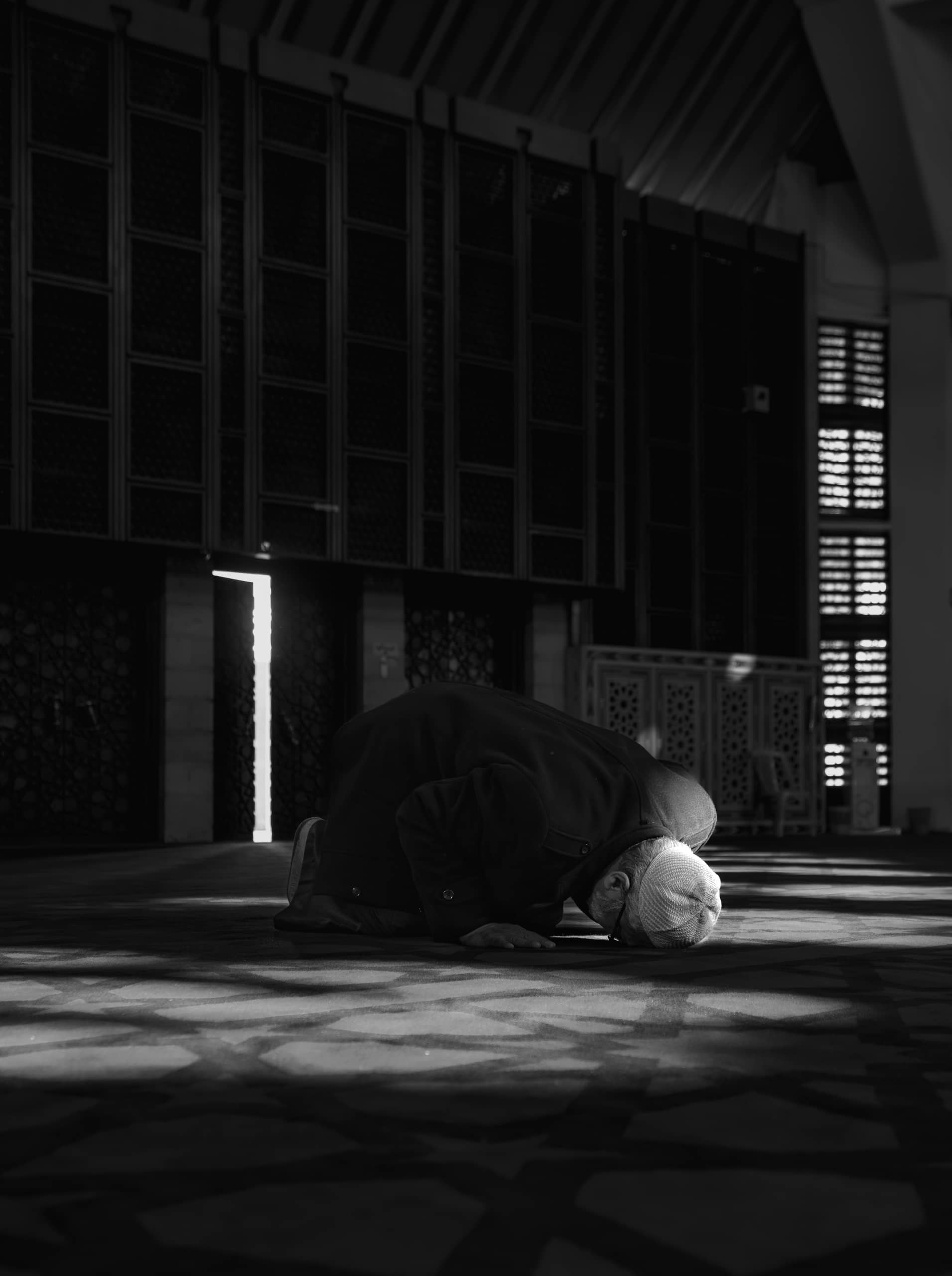OLD MAN Read Quran Masjid Ramadain, a fine-art photograph by Ali Abu Ras