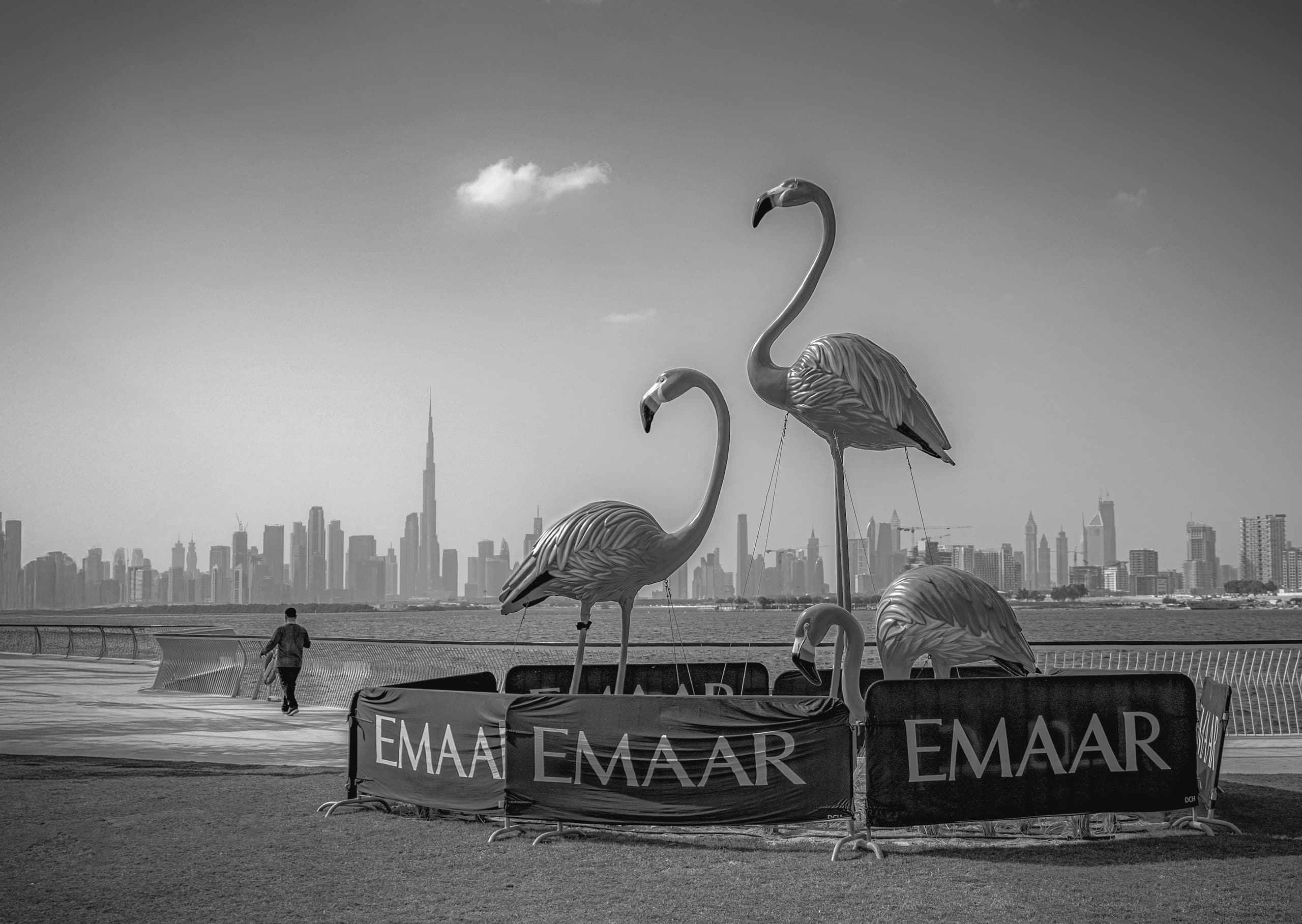 Dubai Water SEA Arch People Ship, a fine-art photograph by Ali Abu Ras