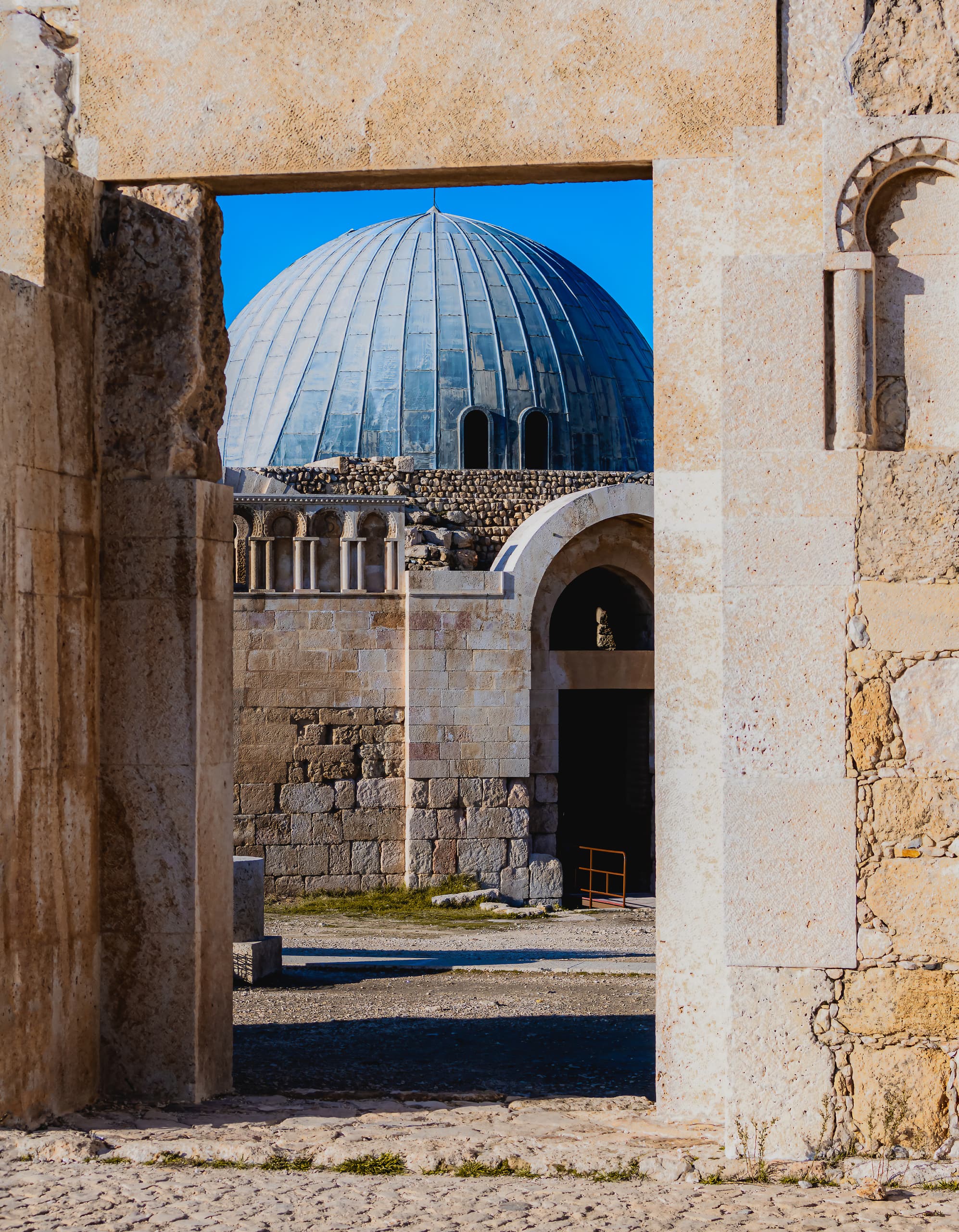 Amman Citedel Door Edit, a fine-art photograph by Ali Abu Ras