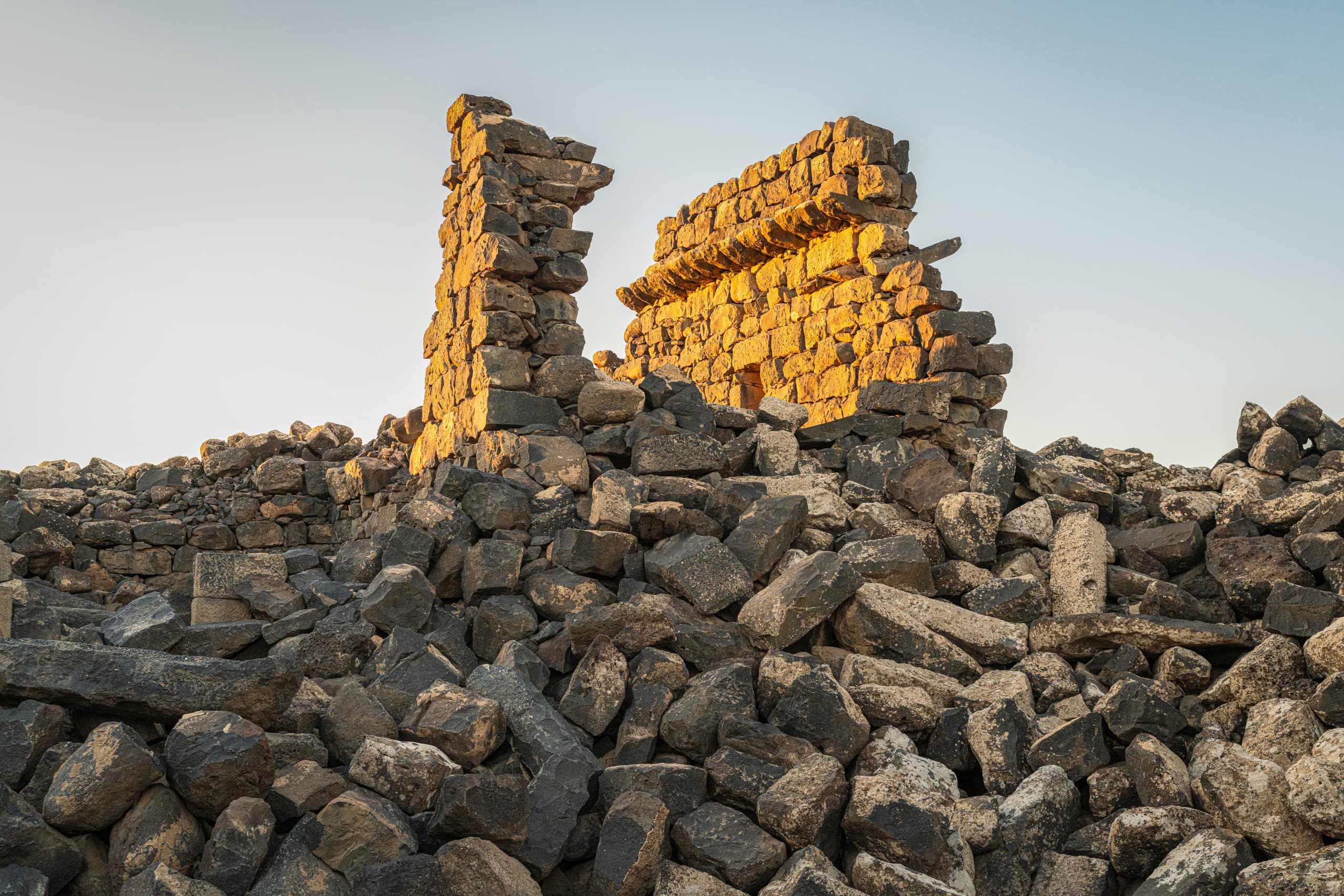 Alazraq Sunset Umaljemal Small, a fine-art photograph by Ali Abu Ras