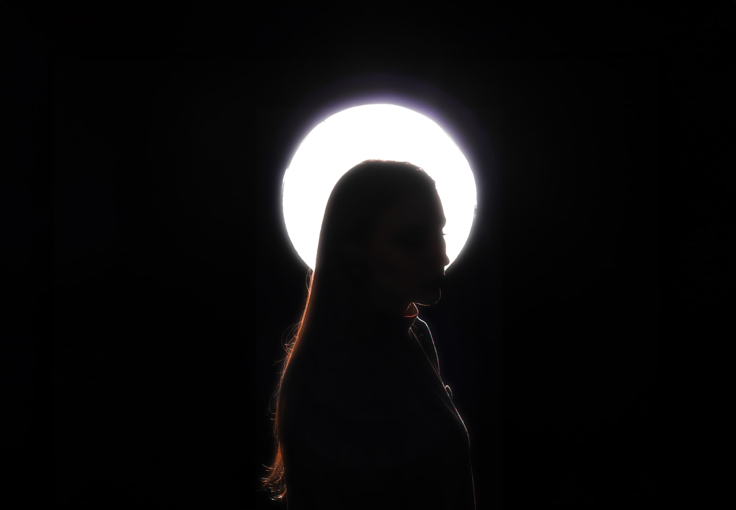 Fine ART ONE Light Woman, a fine-art photograph by Ali Abu Ras