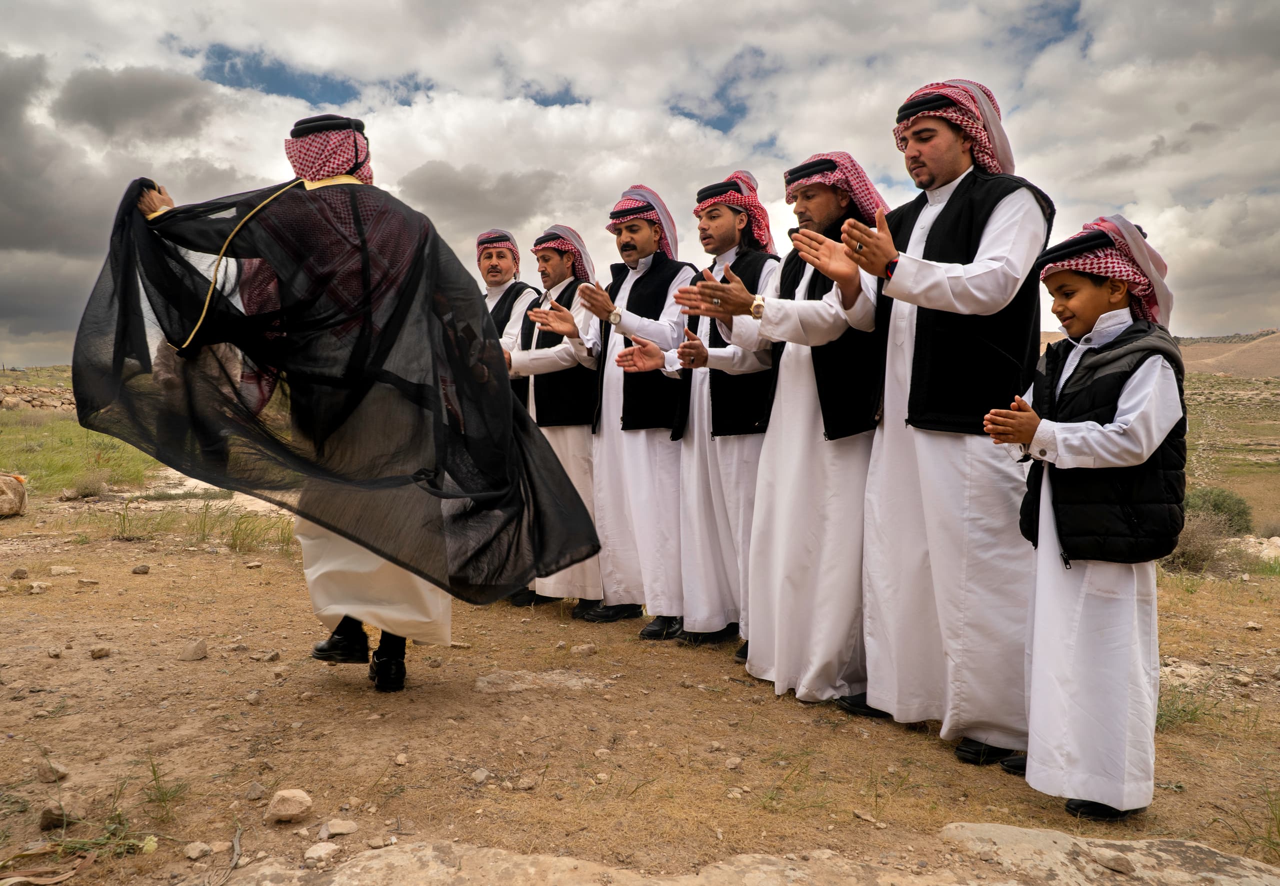People Dance Folklore Jordan Blama Garesa, a fine-art photograph by Ali Abu Ras
