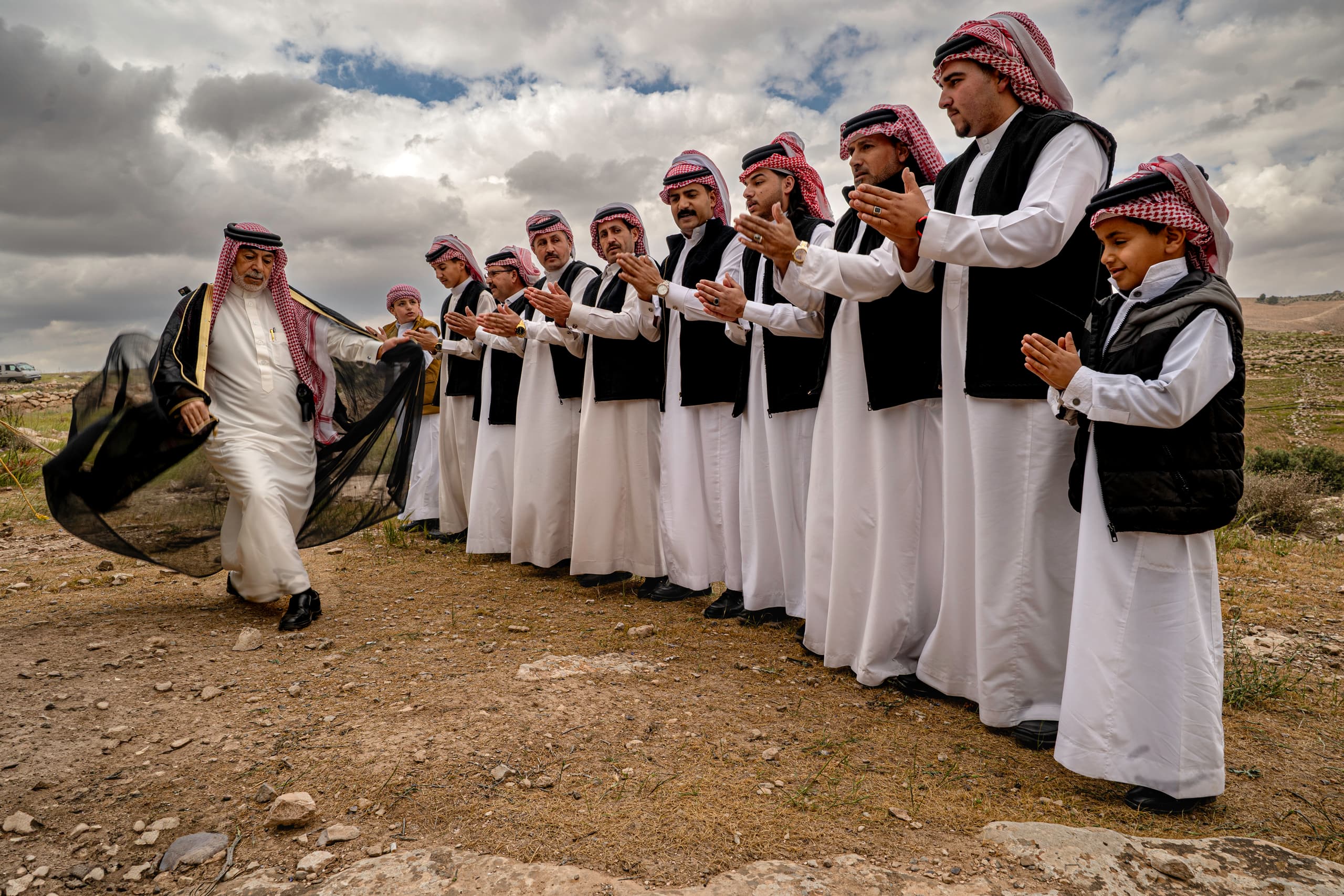 People Dance Folklore Jordan Blama Garesa, a fine-art photograph by Ali Abu Ras