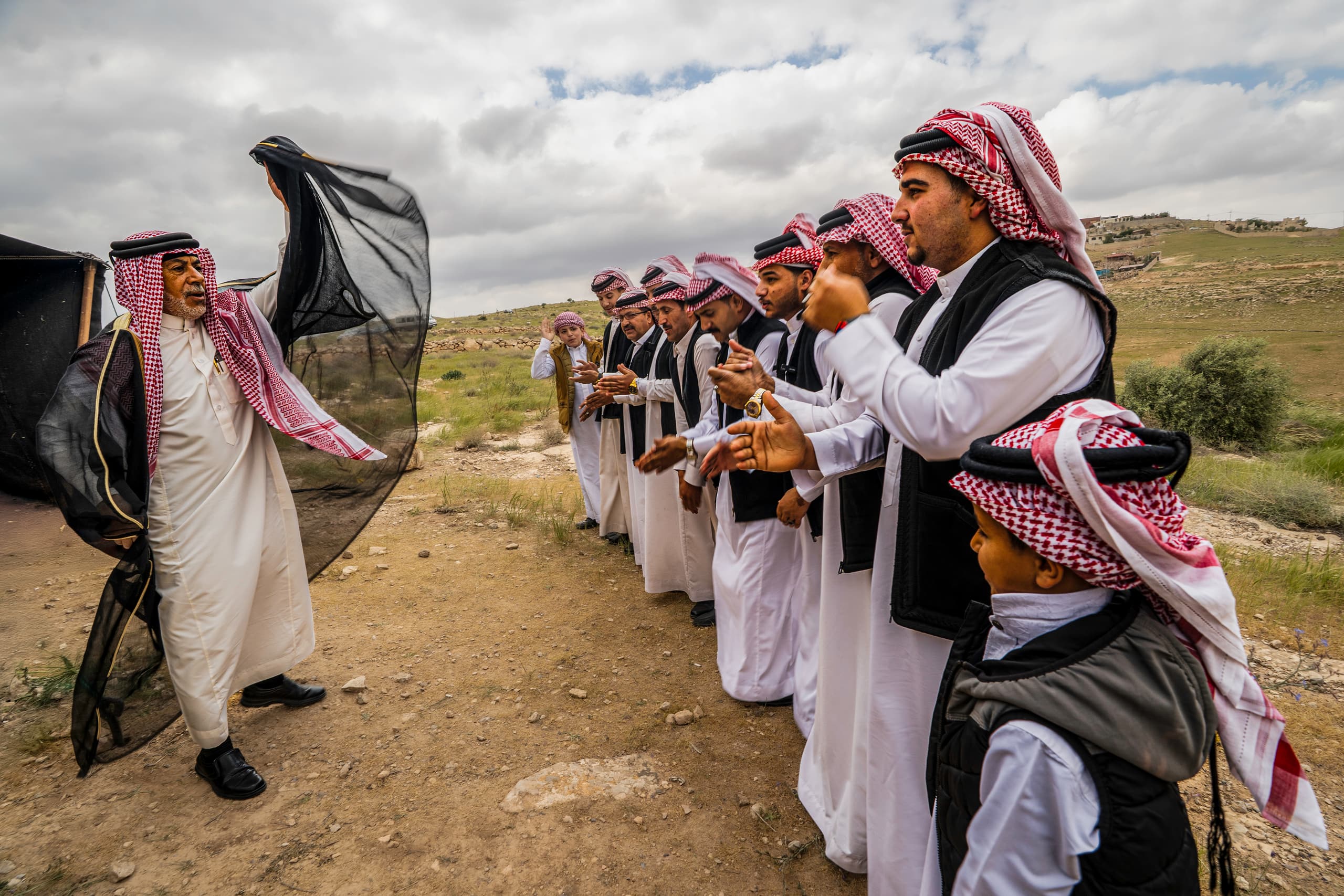 People Dance Folklore Jordan Blama Garesa, a fine-art photograph by Ali Abu Ras