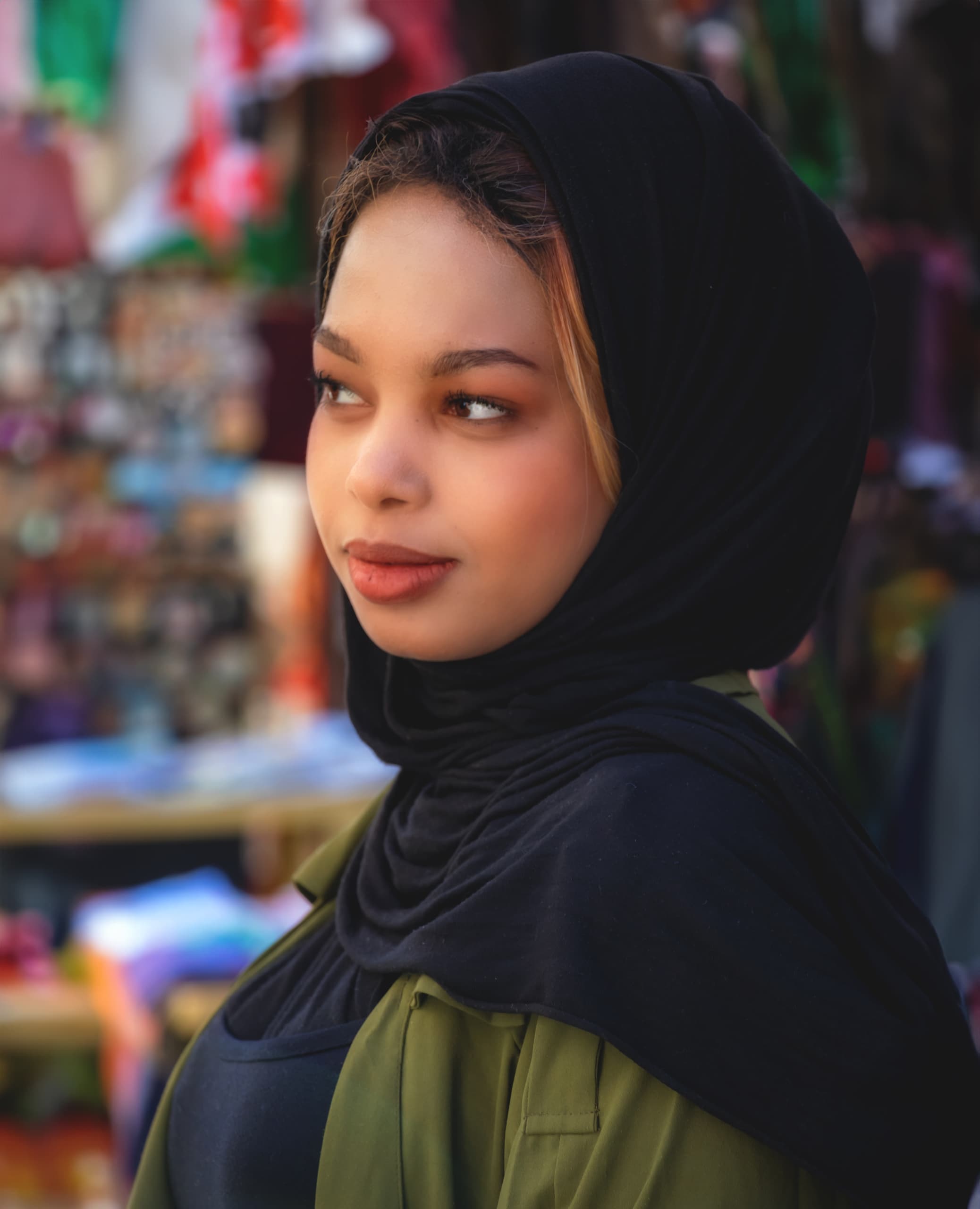 Girle Portrait Hata, a fine-art photograph by Ali Abu Ras