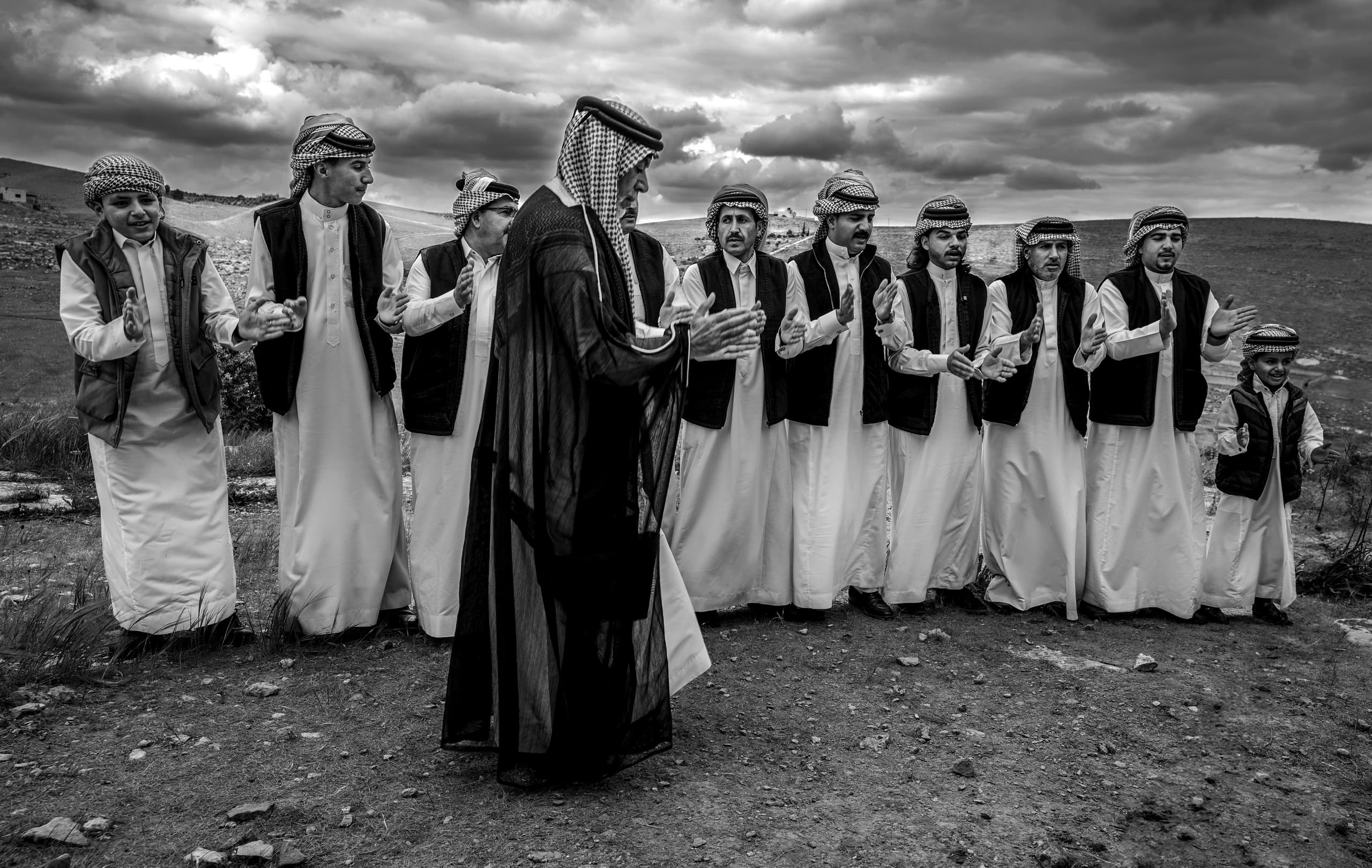 People Dance Folklore Jordan Blama Garesa, a fine-art photograph by Ali Abu Ras