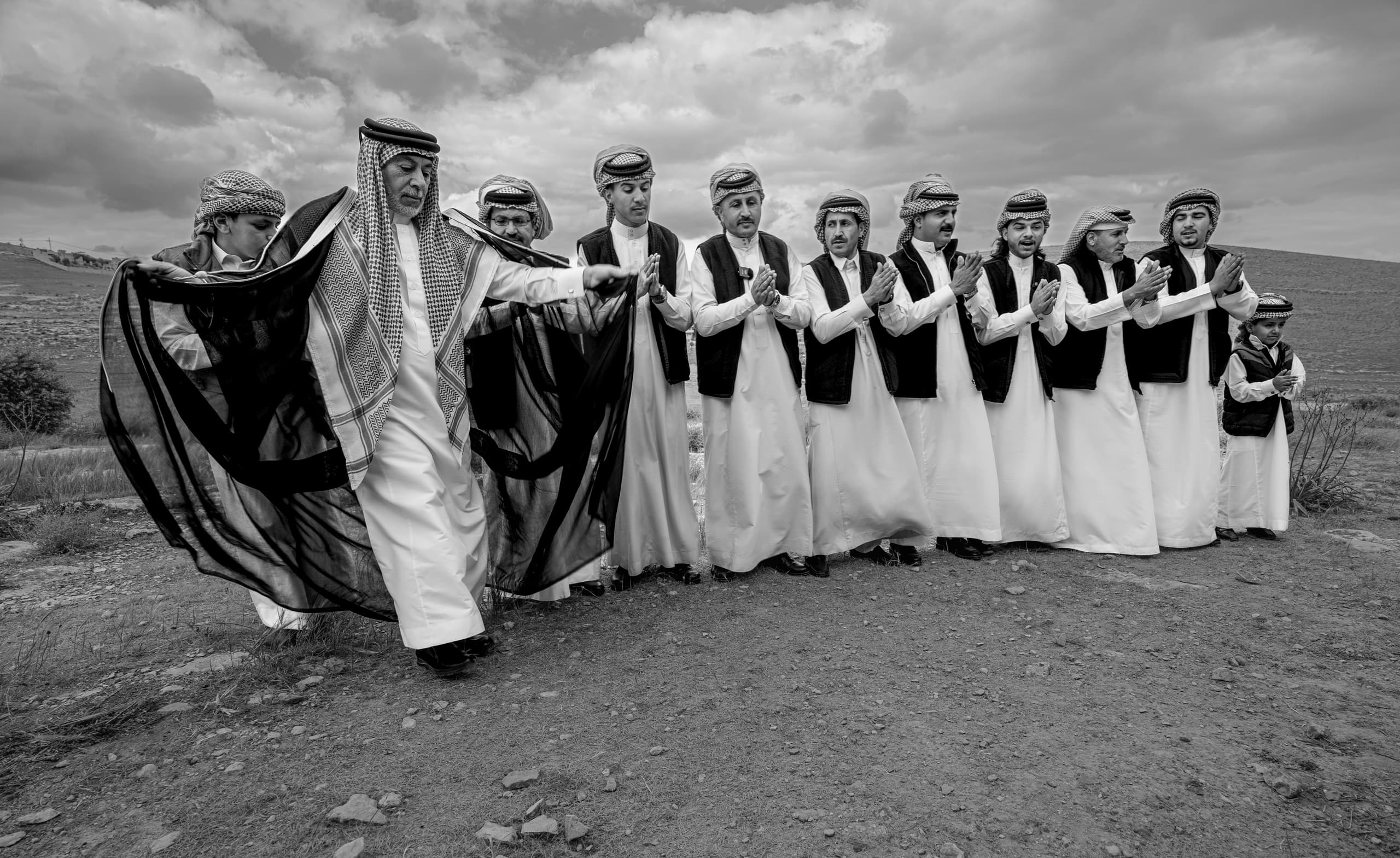 People Dance Folklore Jordan Blama Garesa, a fine-art photograph by Ali Abu Ras