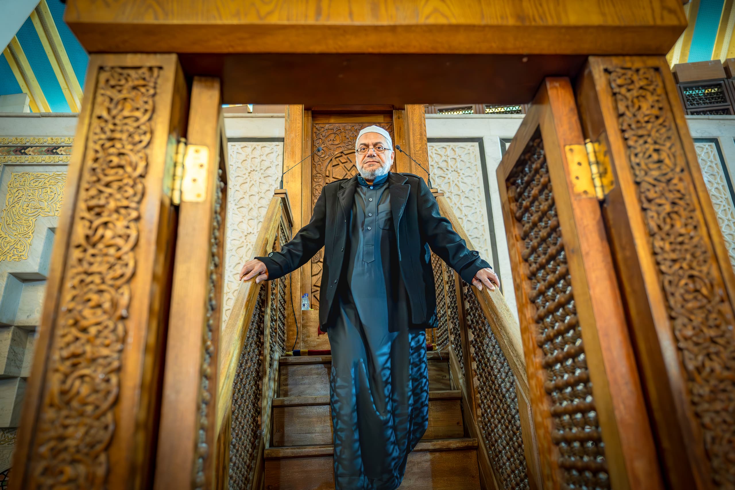 MAN Pray Athan Masjid, a fine-art photograph by Ali Abu Ras