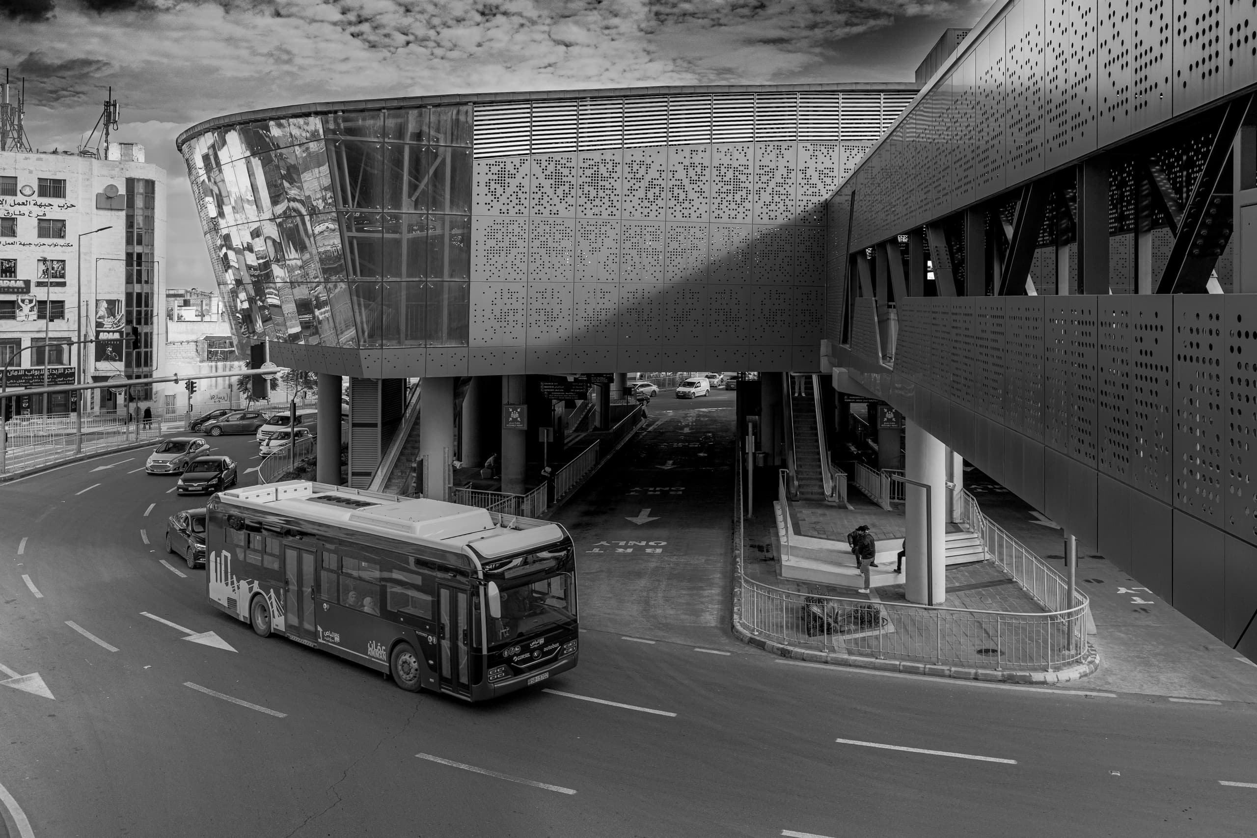 BRT Station 1 2, a fine-art photograph by Ali Abu Ras