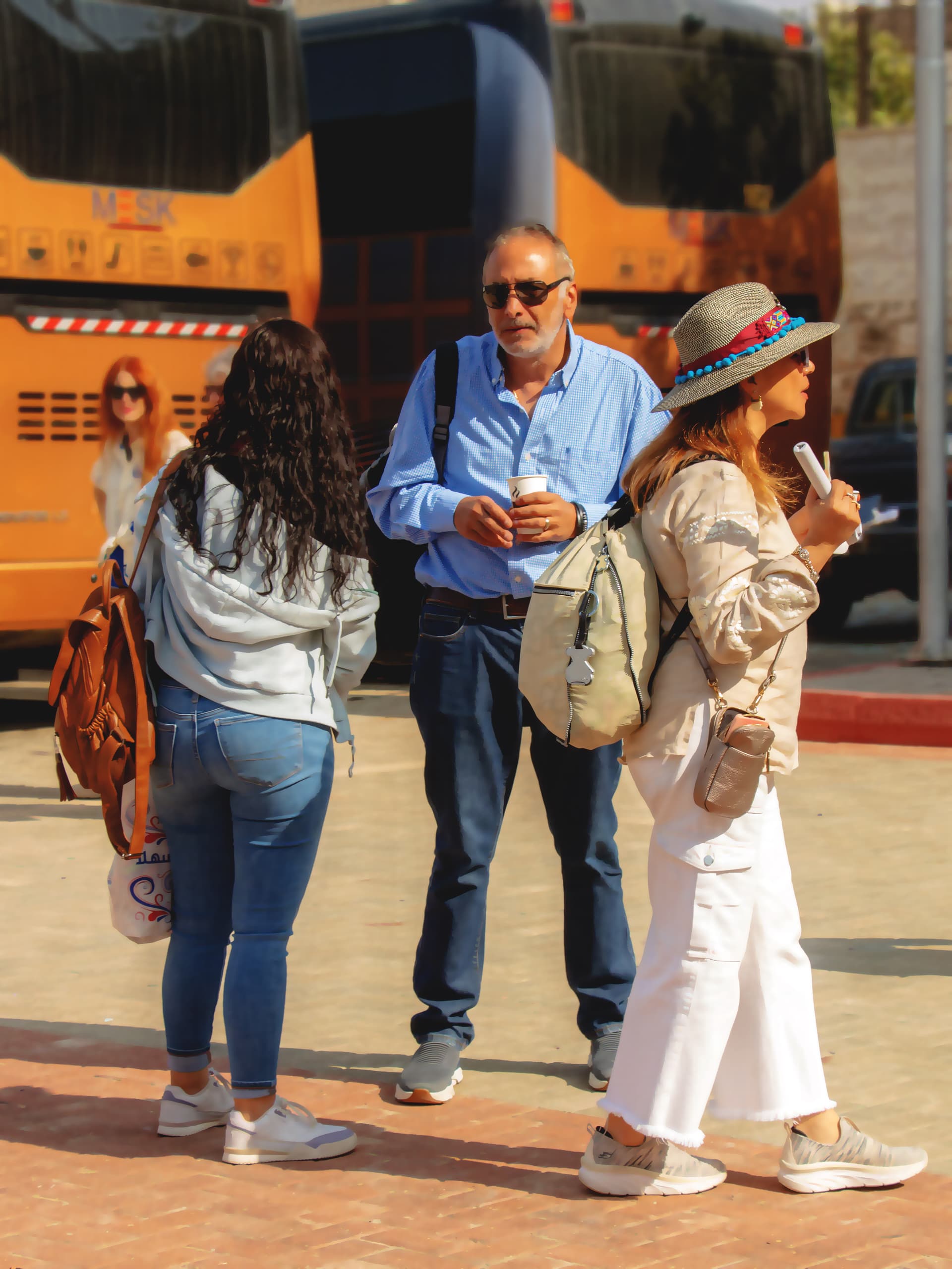 Madaba Woman Visitors Market, a fine-art photograph by Ali Abu Ras