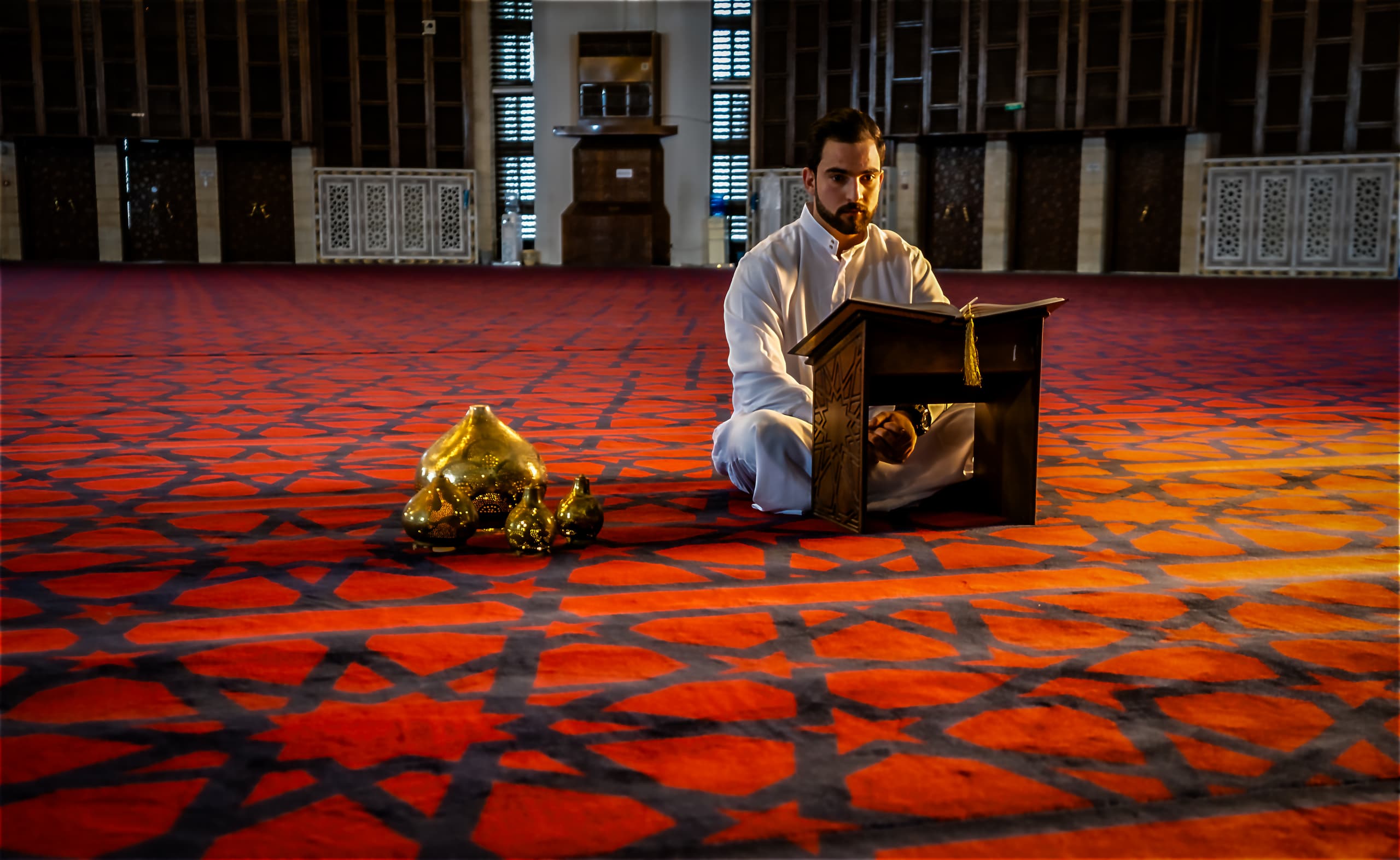 Lifestyle Pray Masjied Ramadan, a fine-art photograph by Ali Abu Ras