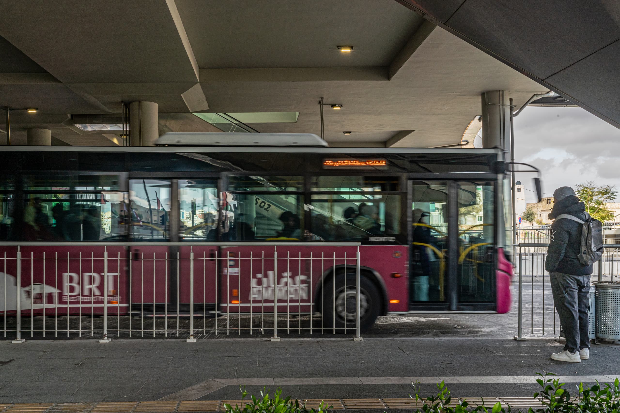 BRT Station, a fine-art photograph by Ali Abu Ras