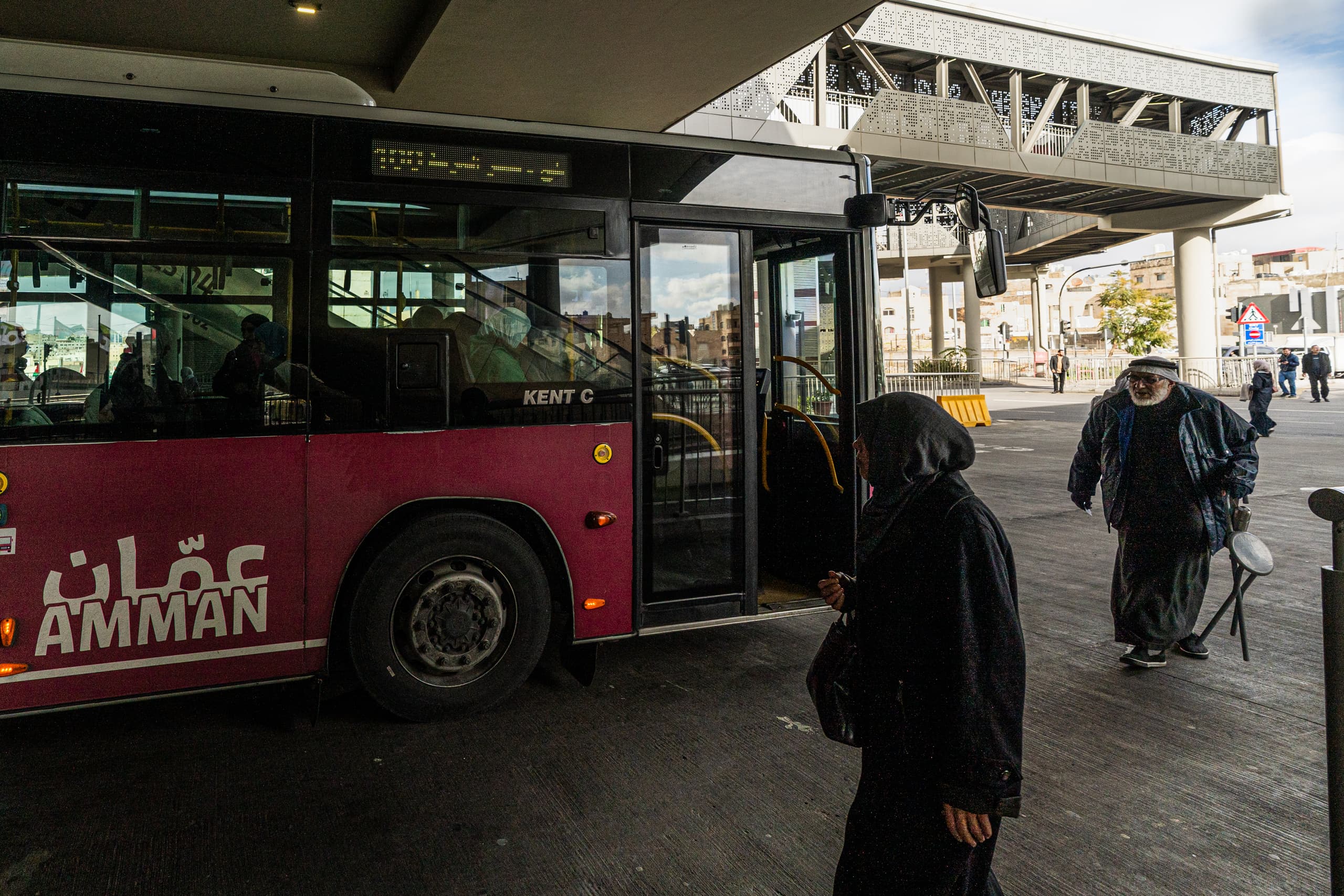 BRT Station, a fine-art photograph by Ali Abu Ras
