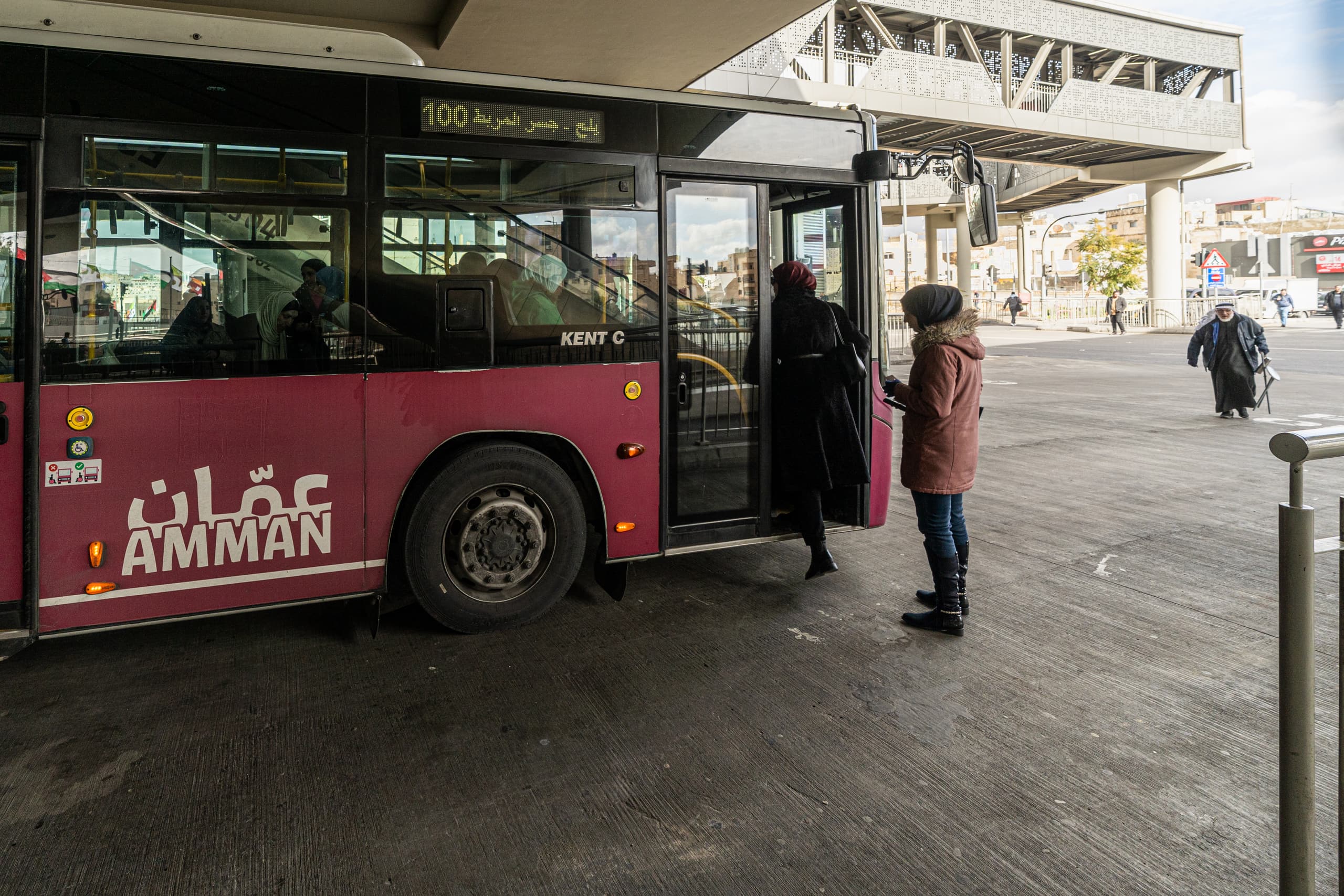 BRT Station, a fine-art photograph by Ali Abu Ras
