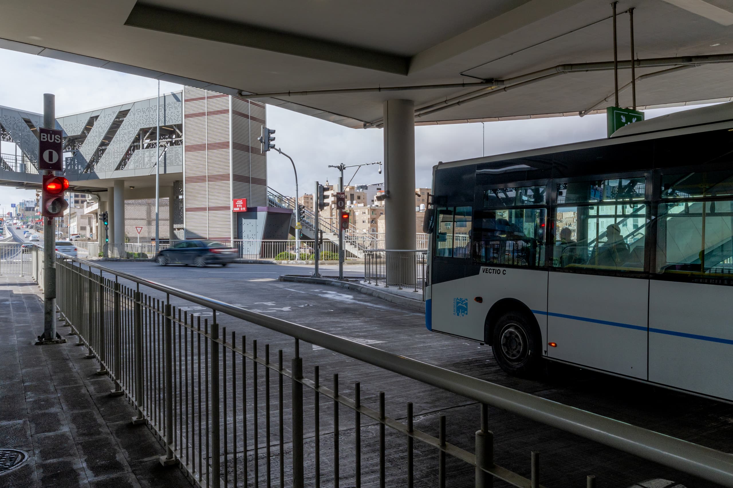 BRT Station, a fine-art photograph by Ali Abu Ras