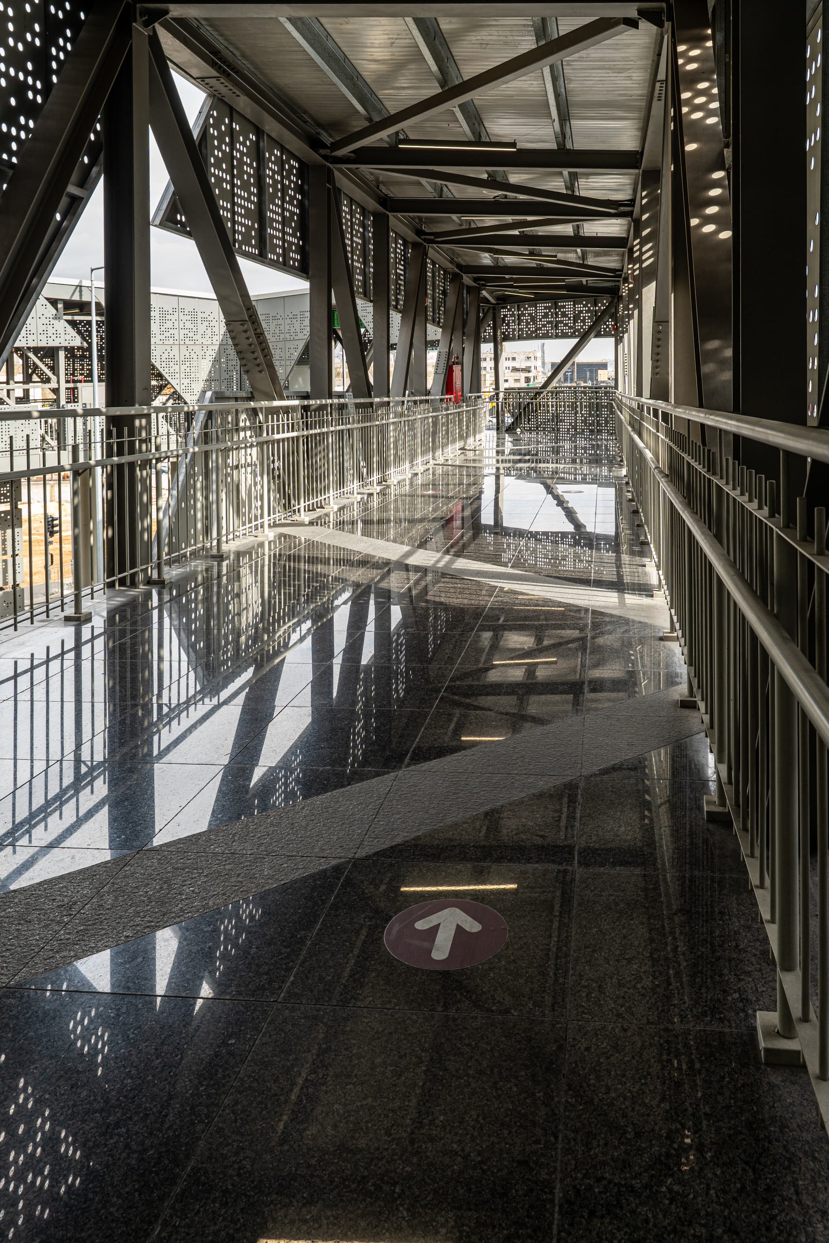 BRT Station, a fine-art photograph by Ali Abu Ras