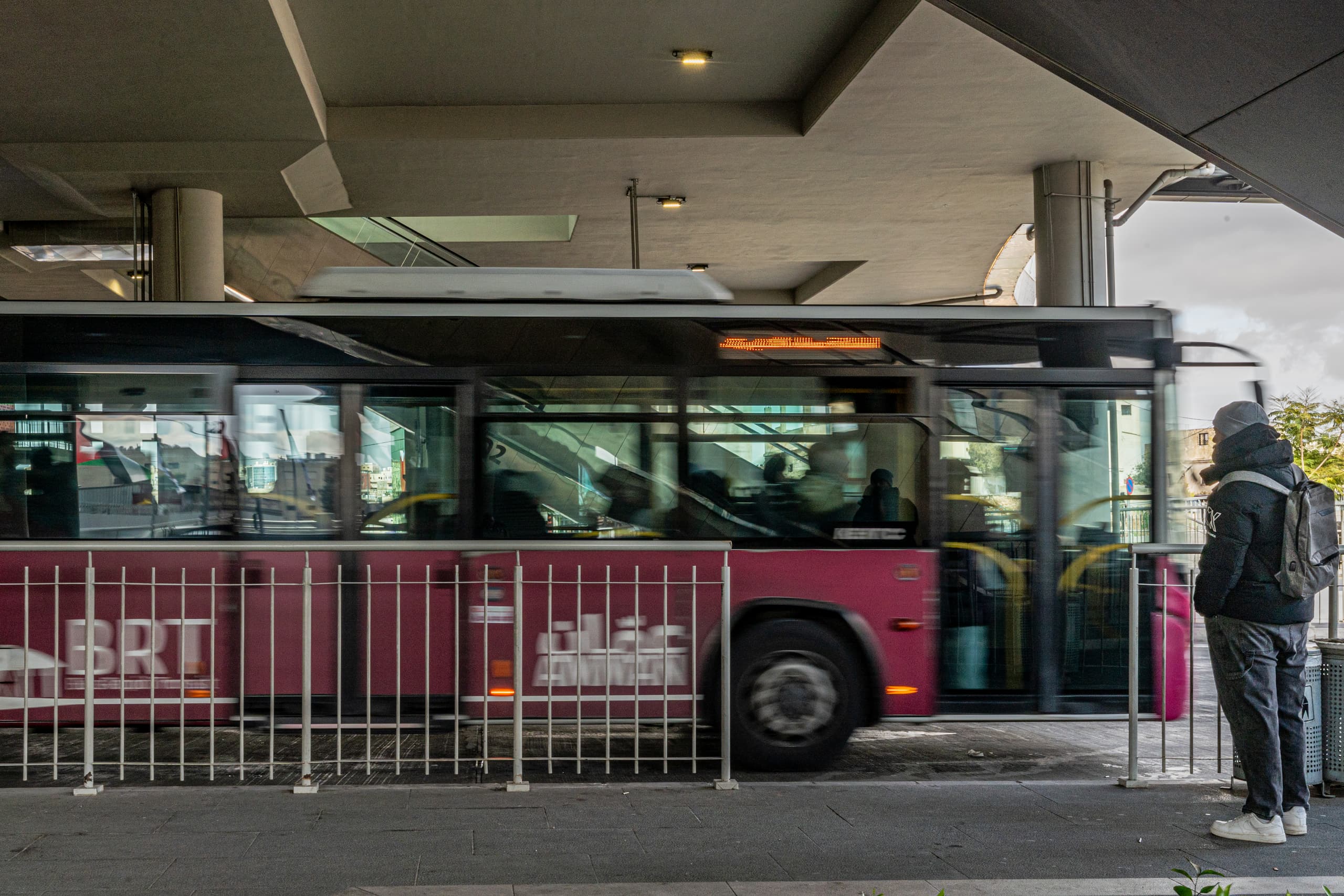 BRT Station, a fine-art photograph by Ali Abu Ras