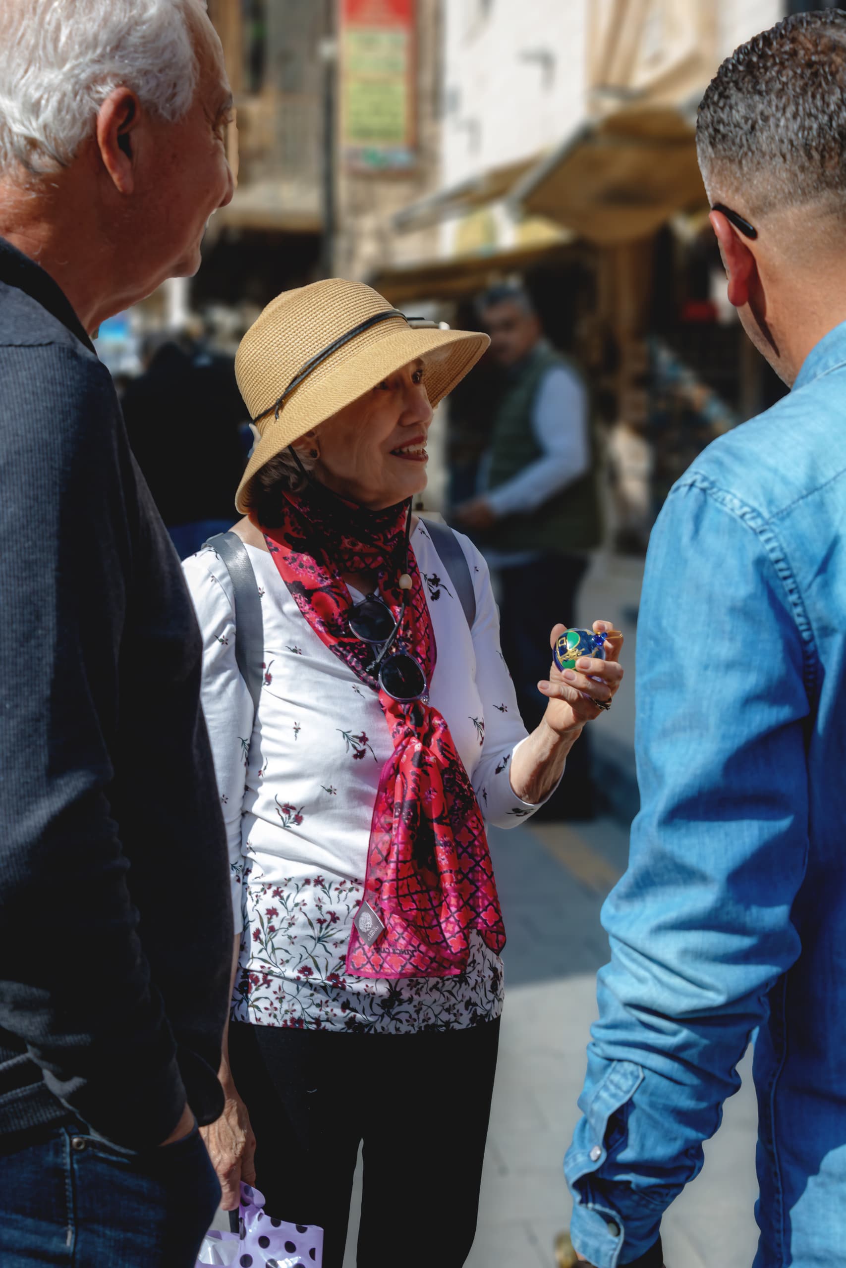 Madaba Woman OLD Market, a fine-art photograph by Ali Abu Ras