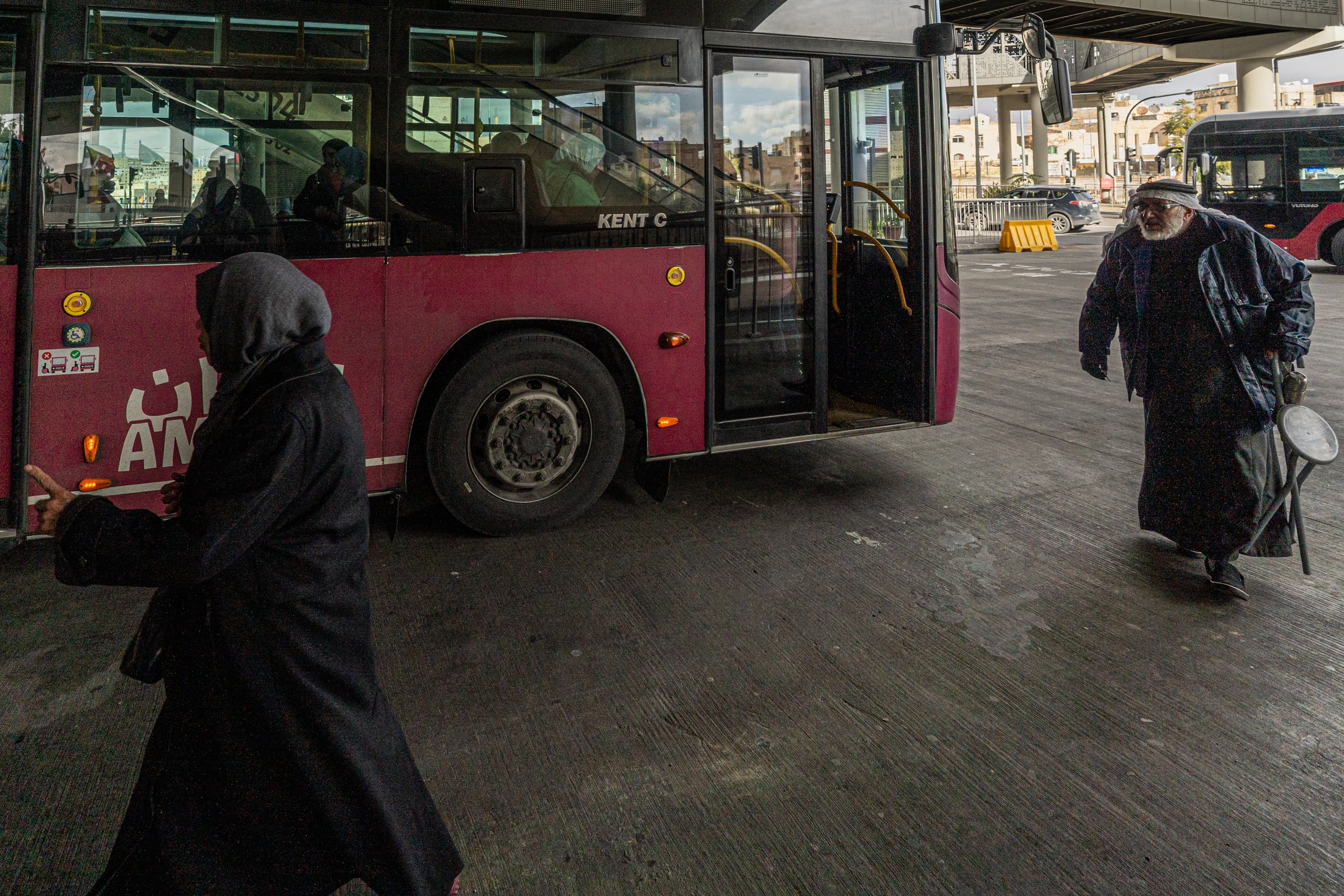 BRT Station, a fine-art photograph by Ali Abu Ras