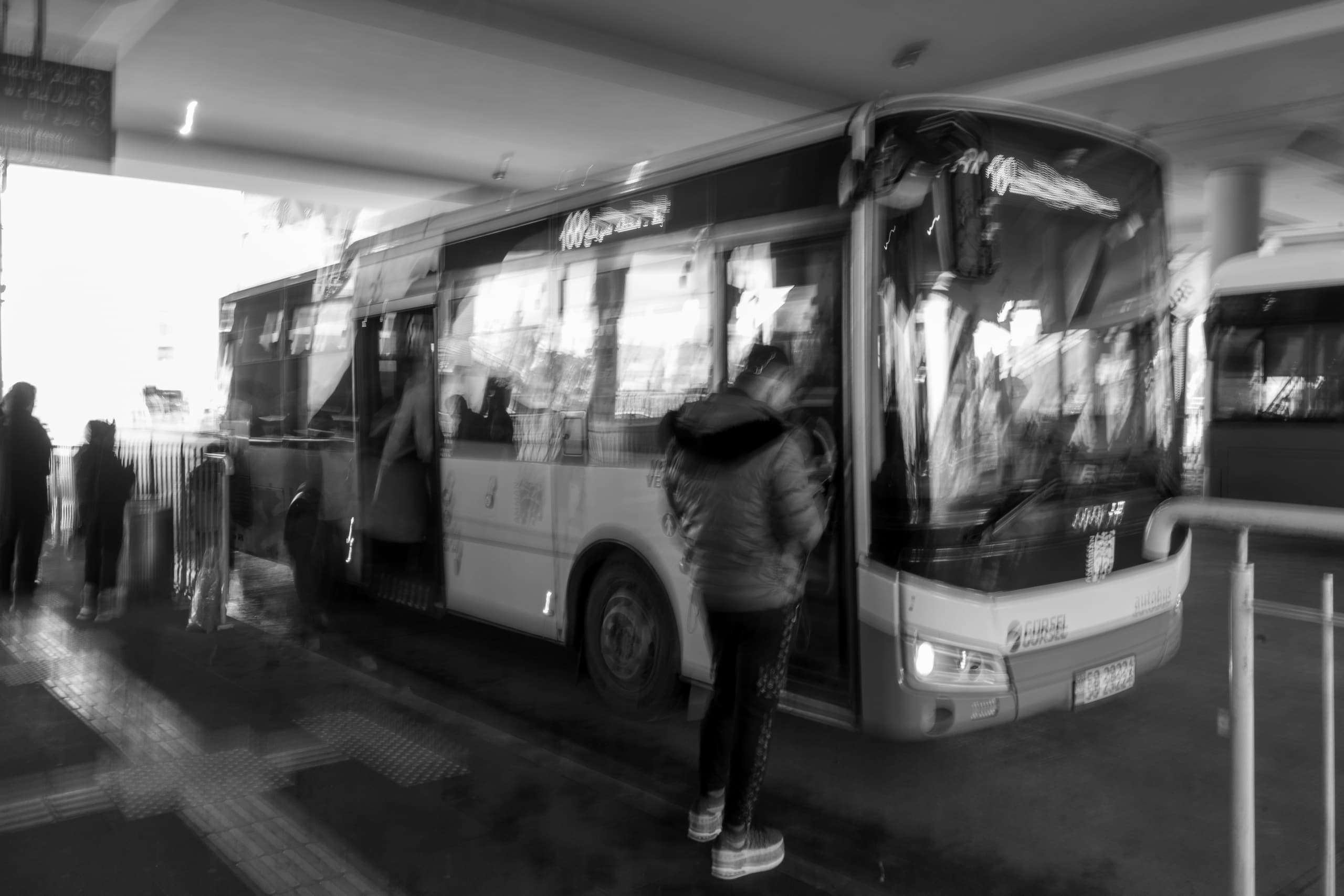 BRT Station 2, a fine-art photograph by Ali Abu Ras