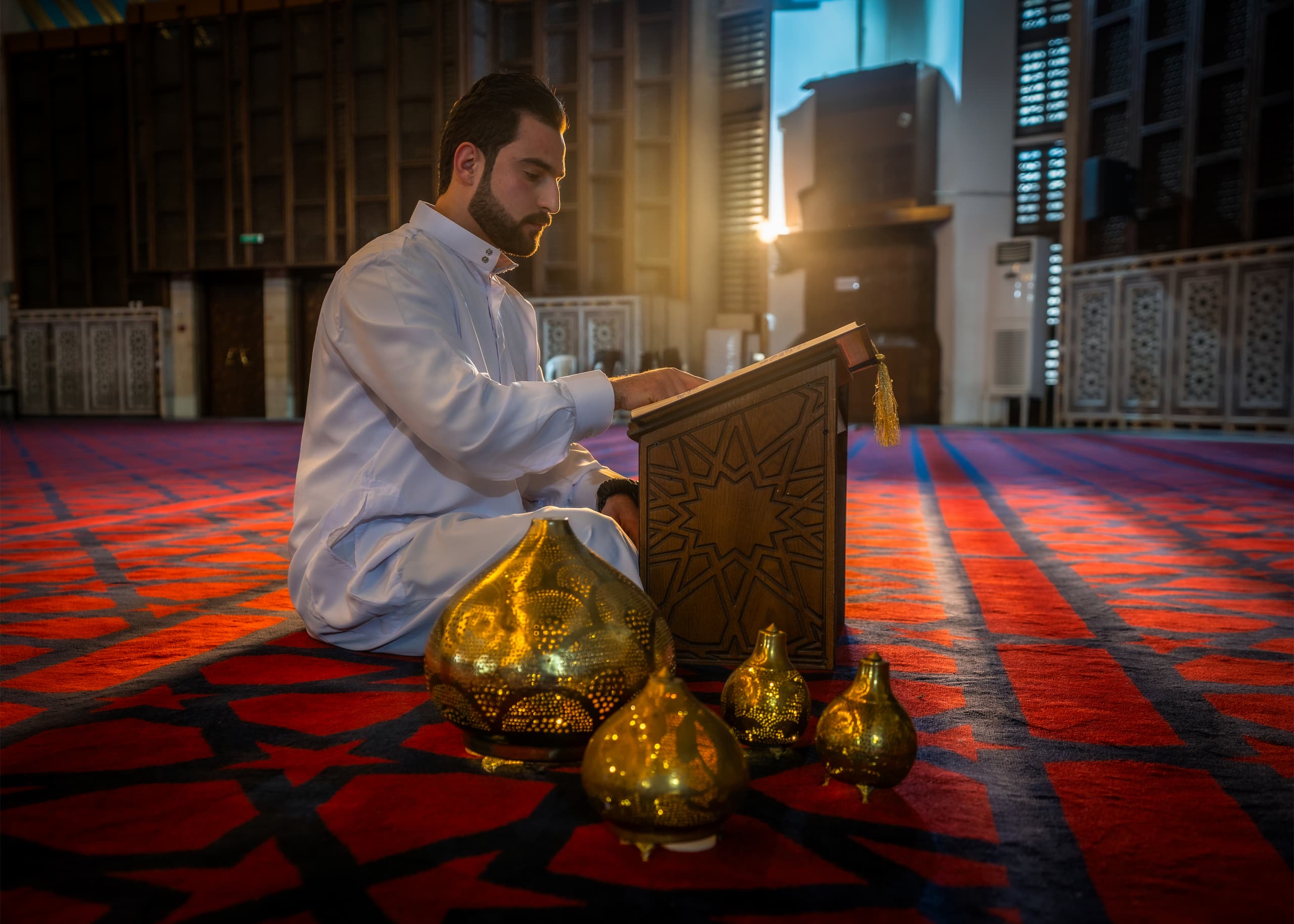 Lifestyle Pray Masjied Ramadan XL, a fine-art photograph by Ali Abu Ras