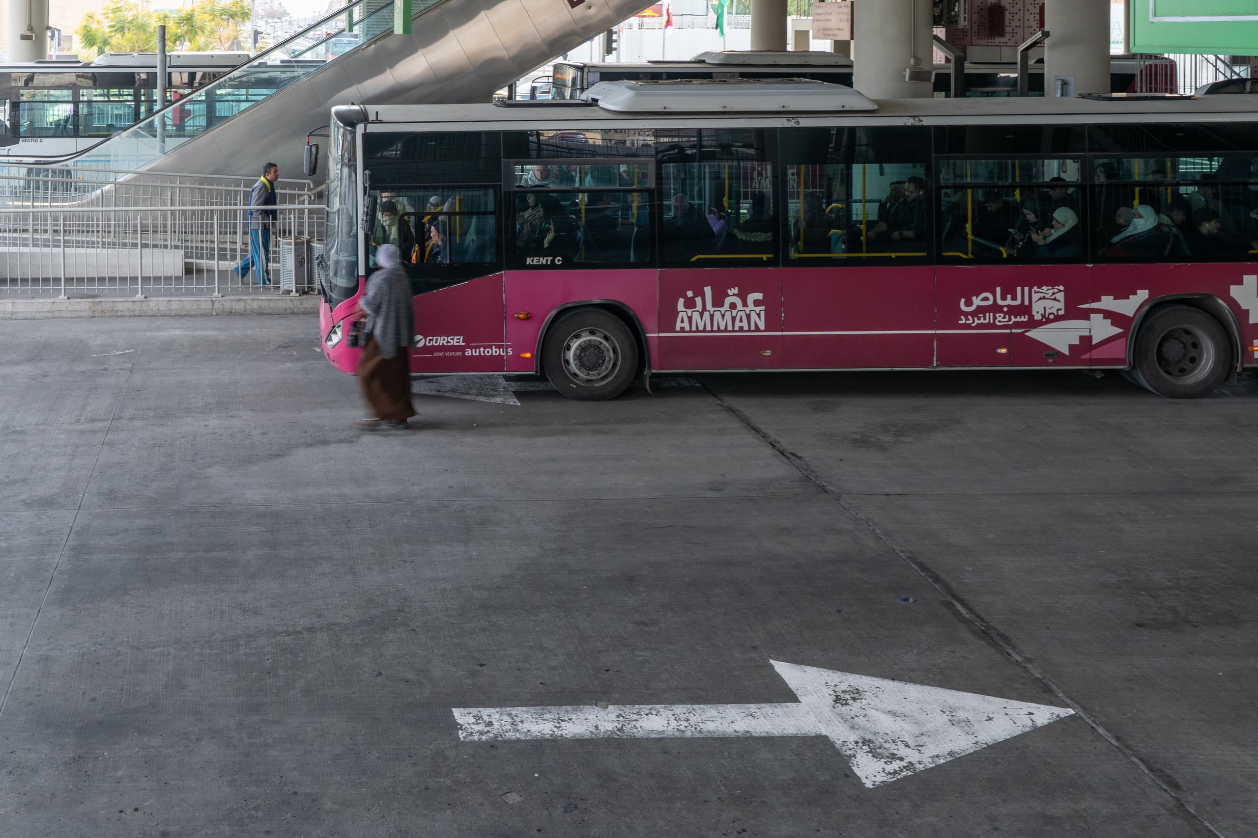 BRT Station, a fine-art photograph by Ali Abu Ras