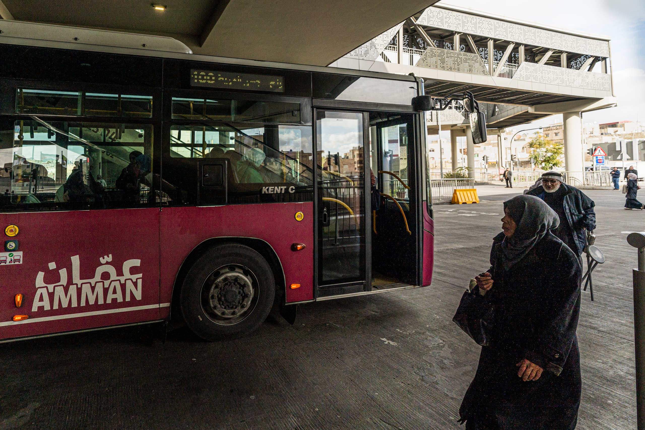 BRT Station, a fine-art photograph by Ali Abu Ras