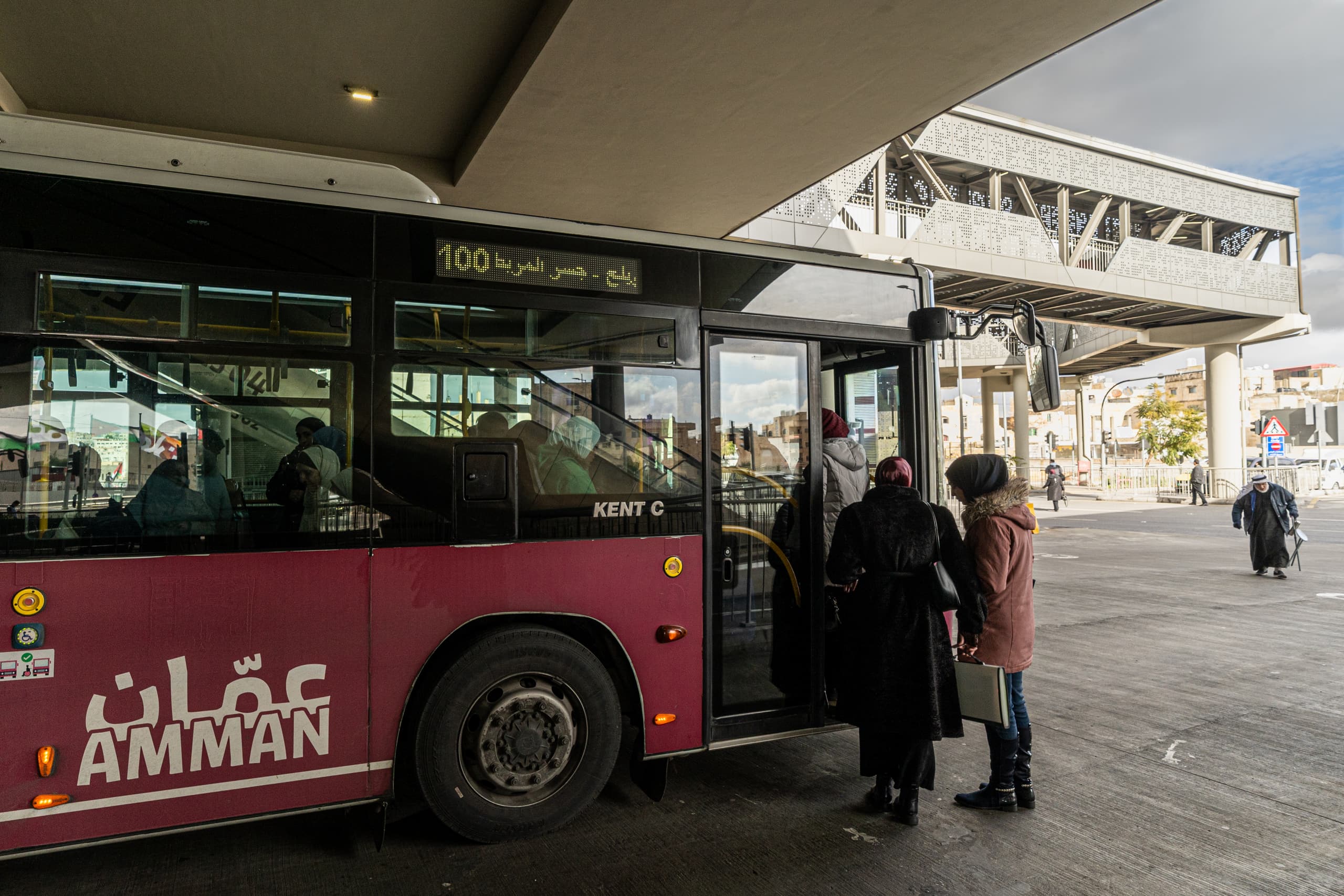 BRT Station, a fine-art photograph by Ali Abu Ras