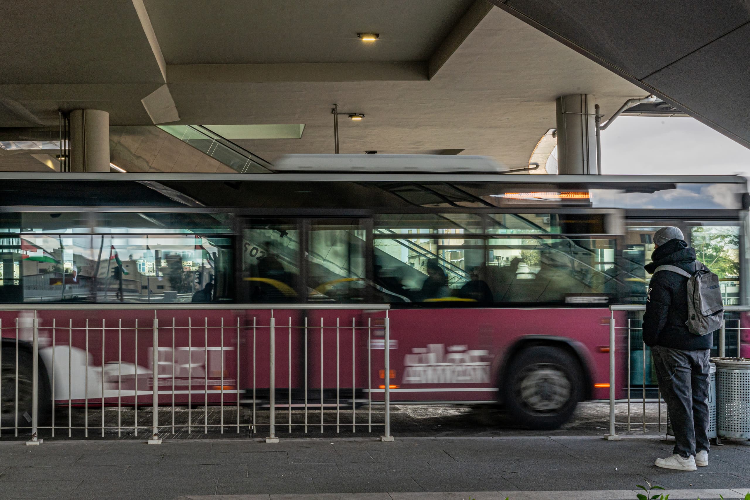 BRT Station 1, a fine-art photograph by Ali Abu Ras