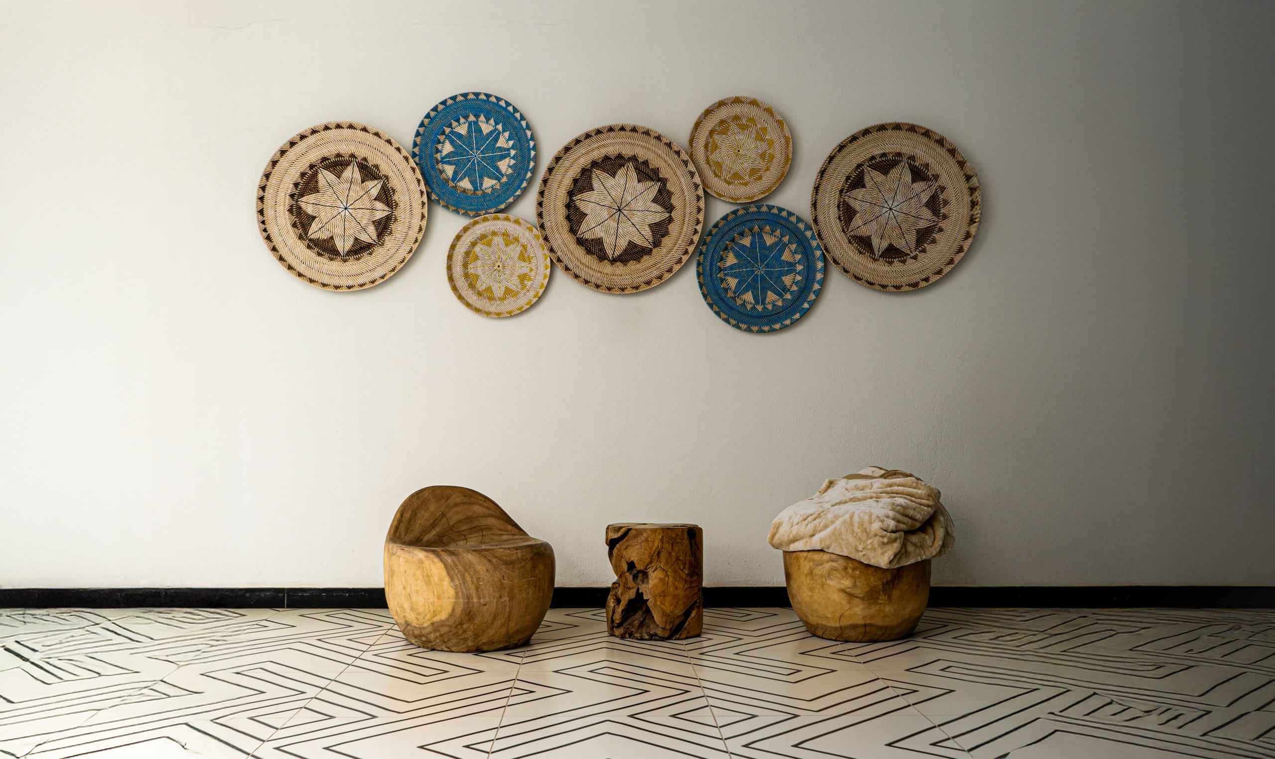 Aqaba Wall Chairs Decorations, a fine-art photograph by Ali Abu Ras