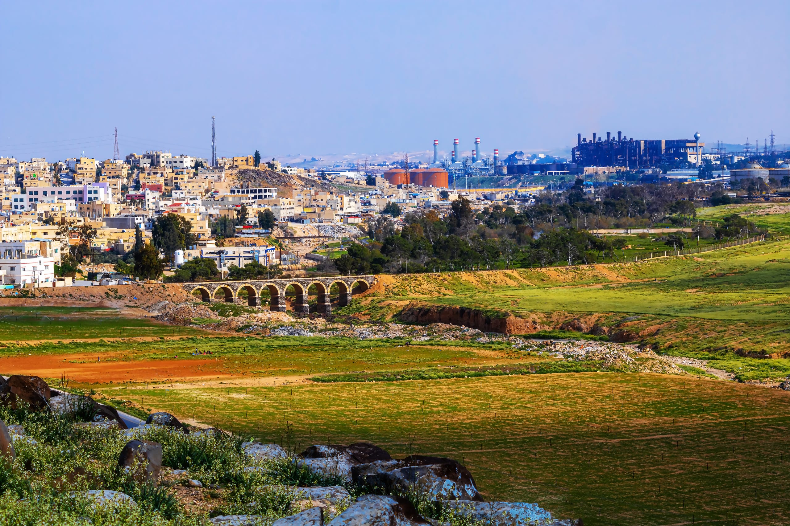 Landscape Zarqa Edit 1, a fine-art photograph by Ali Abu Ras