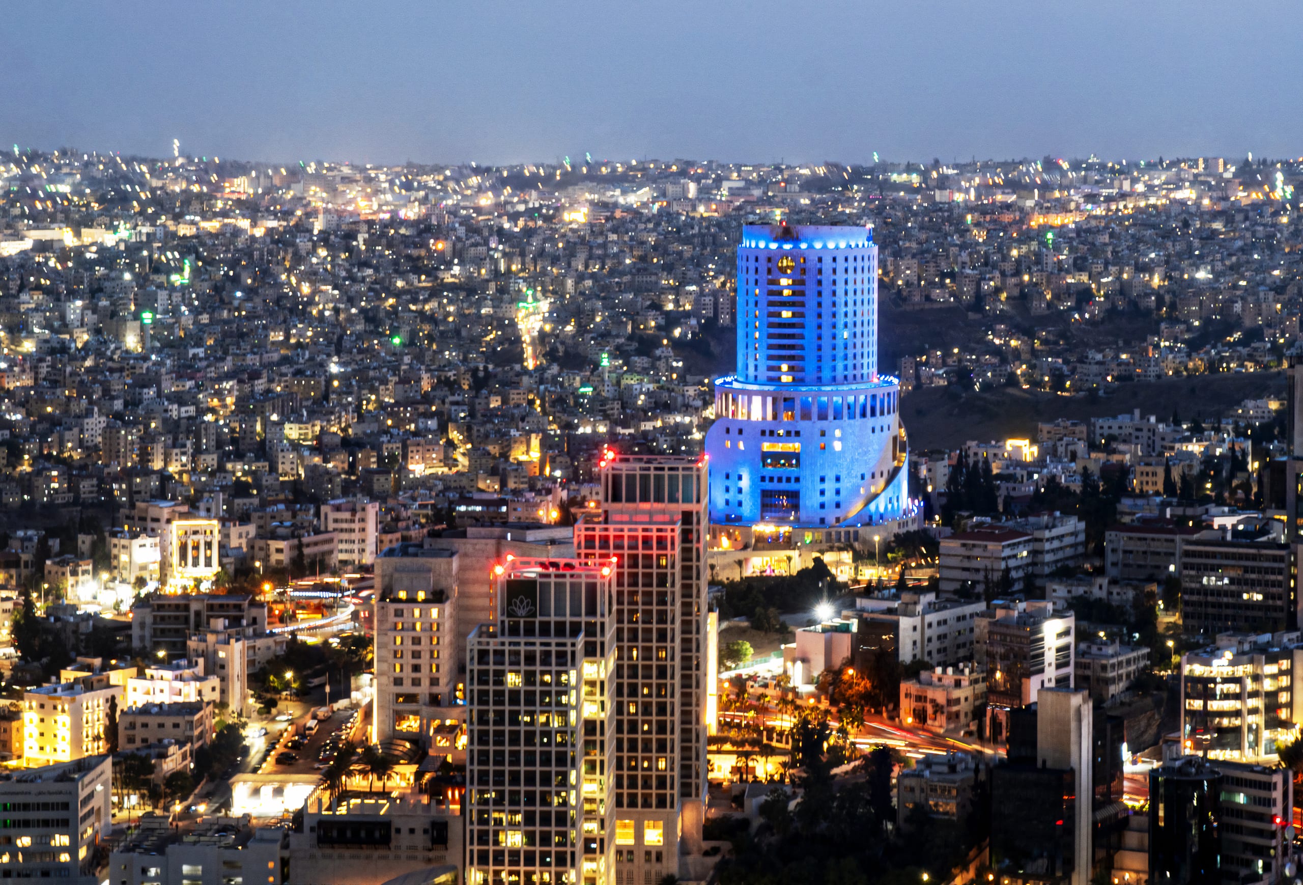 Amman City Scape Original NEW, a fine-art photograph by Ali Abu Ras
